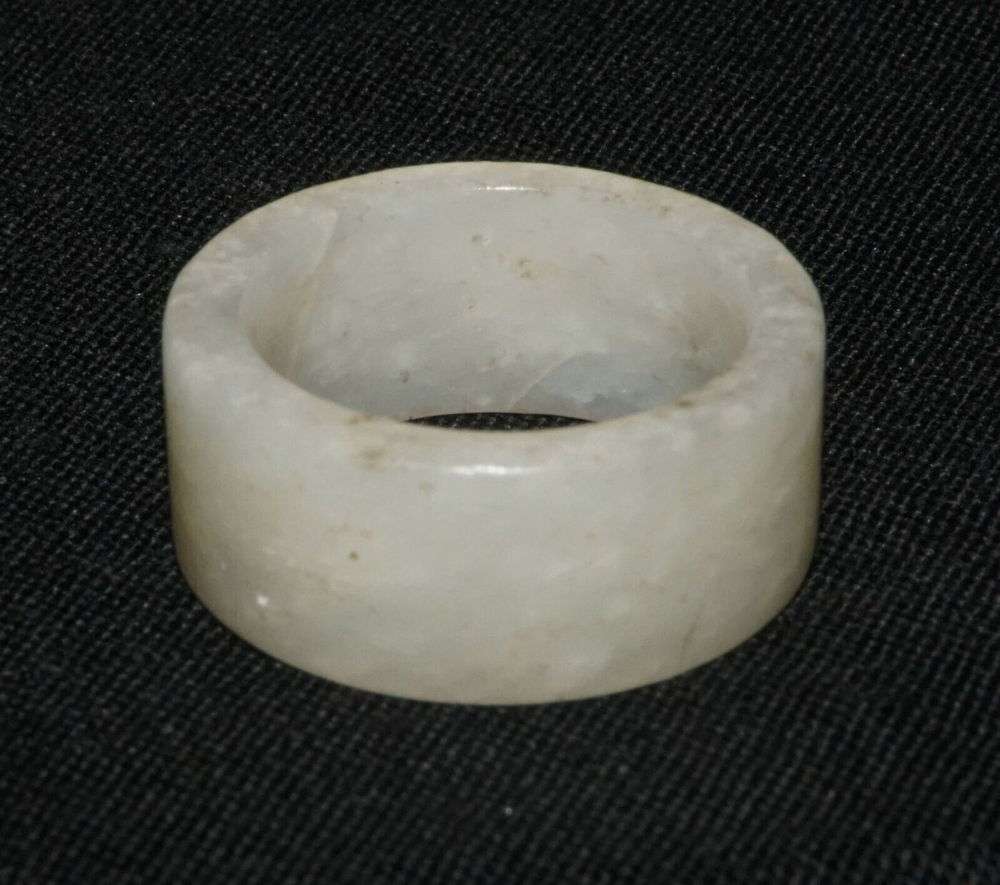 Vintage Chinese Semi Translucent White Jade Ring Sz.6.75 - Included (LeS) R10