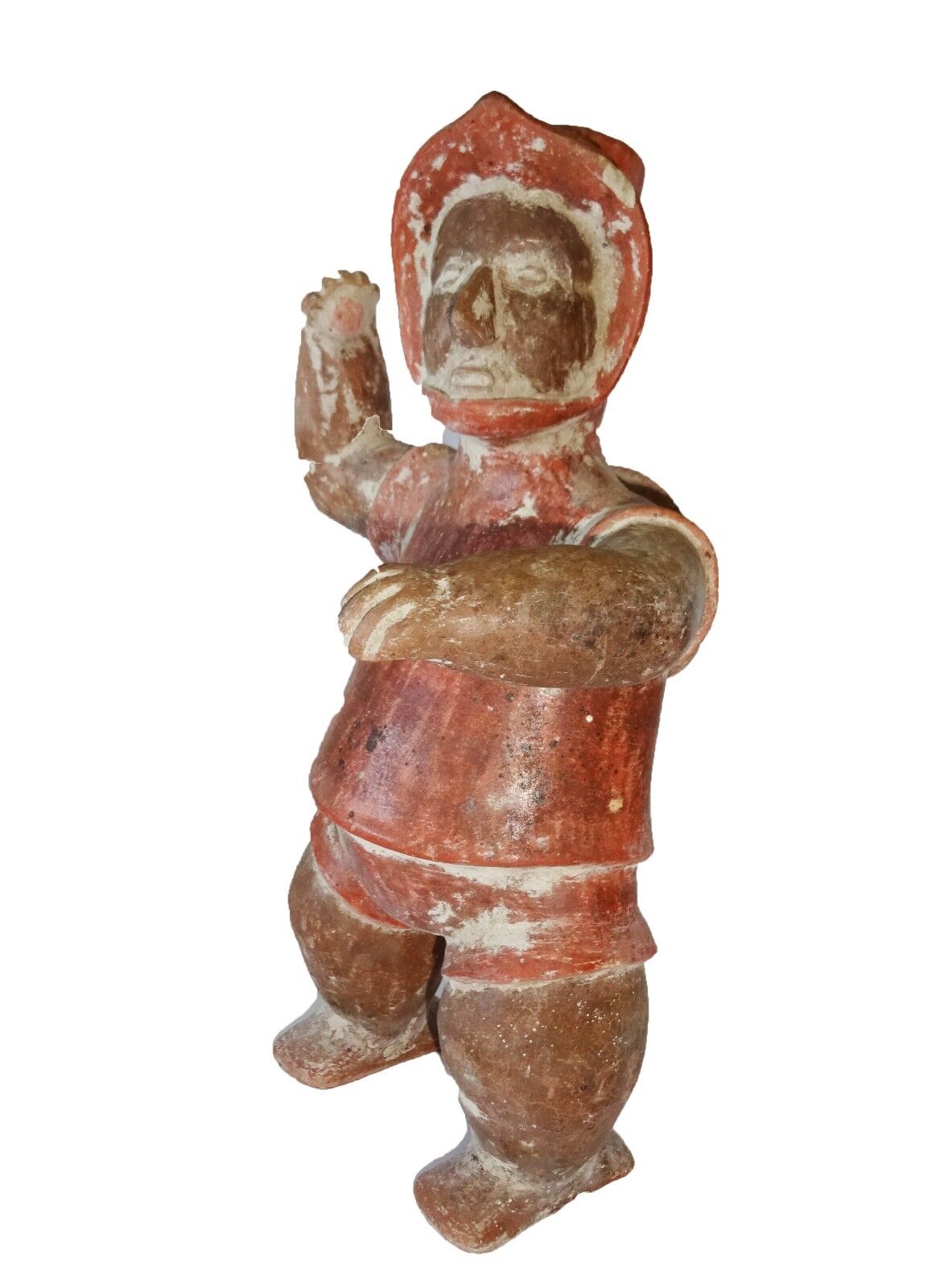 Western Mexico Pre-Classic Style Reproduction Clay Warrior Figure (Mod)