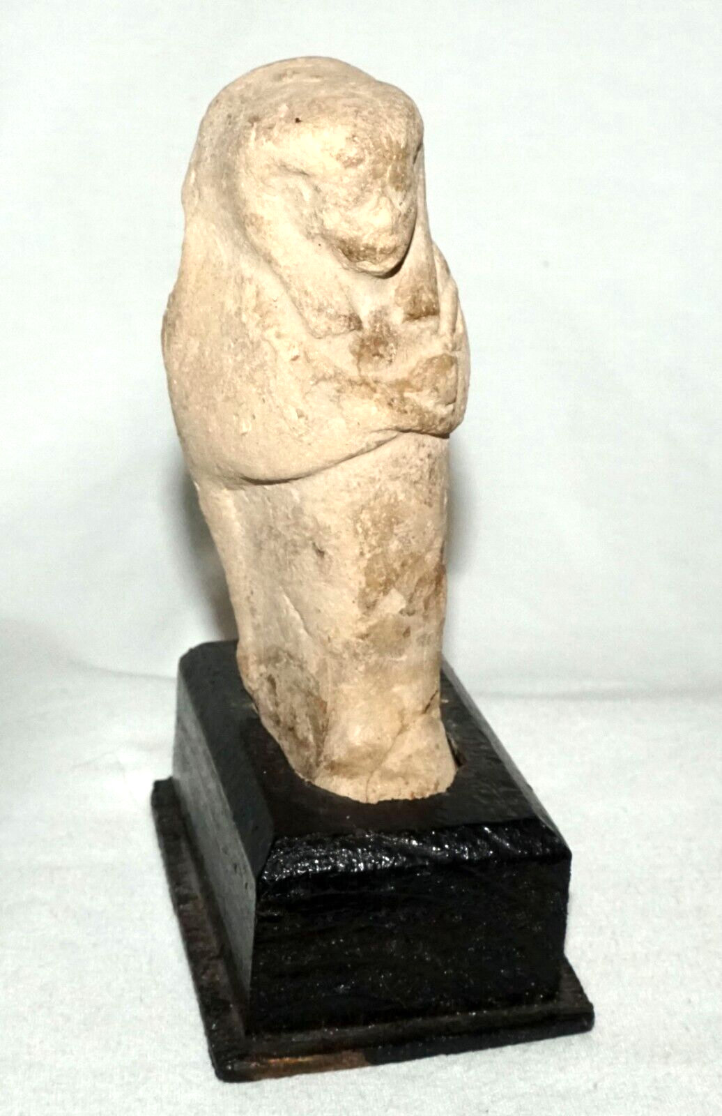 1000BC Egyptian Ushabti Clay Figure on Stand Luxor, Nile 20th Dynasty (RoT)