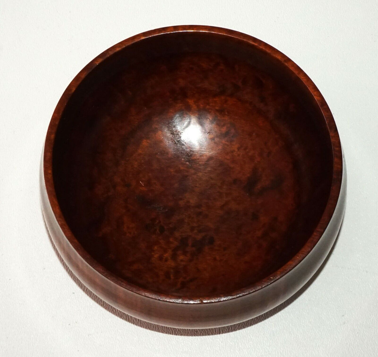 Vintage Hawaii Small Calabash Curly Koa Wood Bowl - Fine Specimen (GoD)