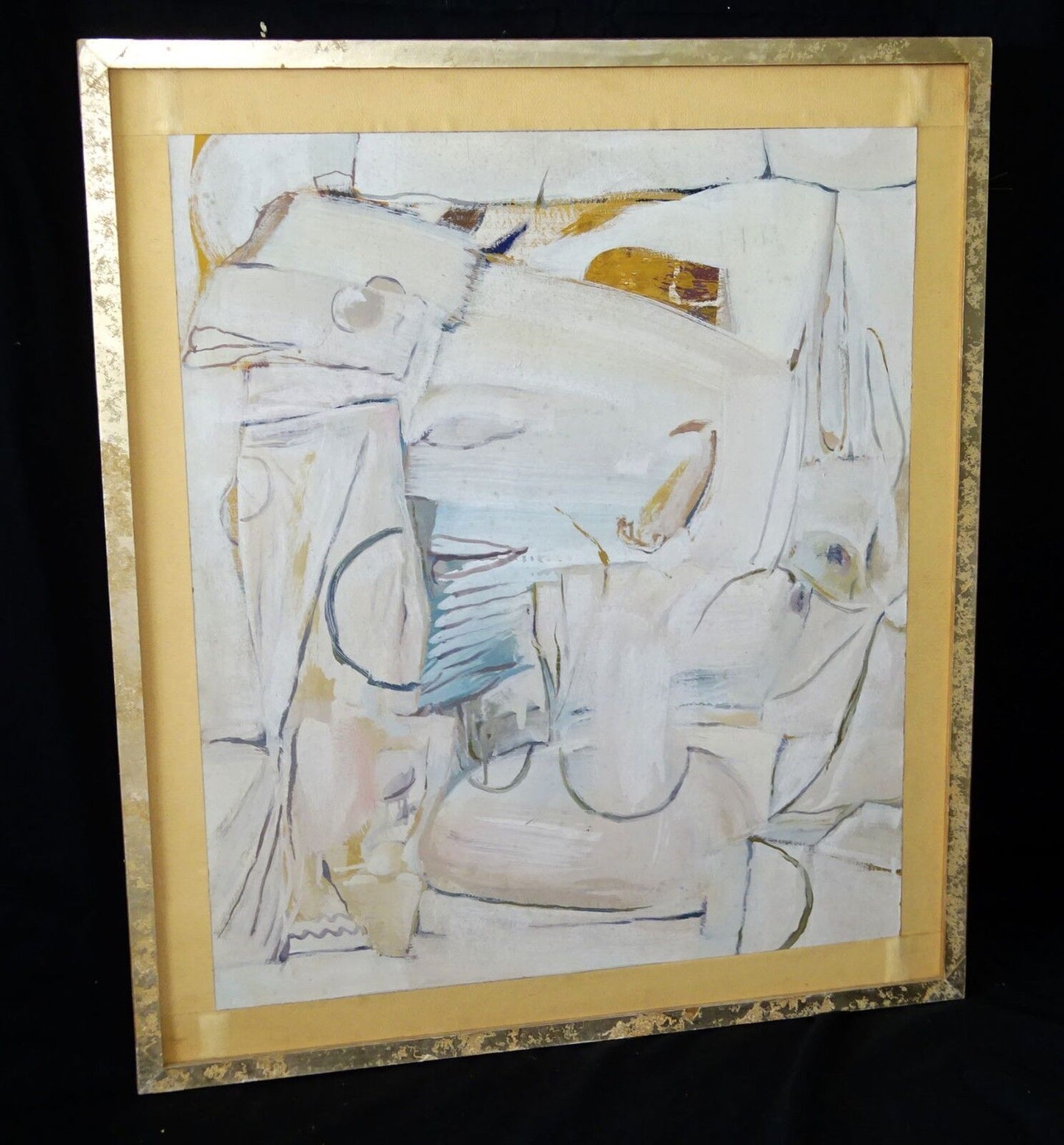 1983 Egyptian Abstract Oil Painting "Luxor" by Mounir Canaan (1919-1999) (Stea)