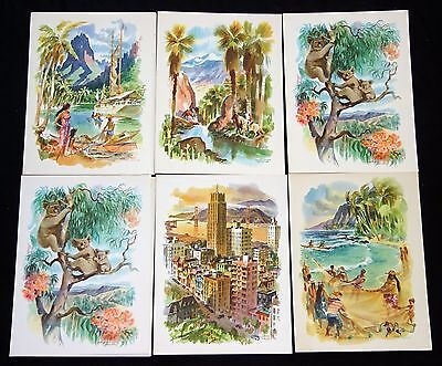 6x 1959 Hawaii Matson Shipping Line Menu Covers by L. Macouillard (Cra) Lot#3