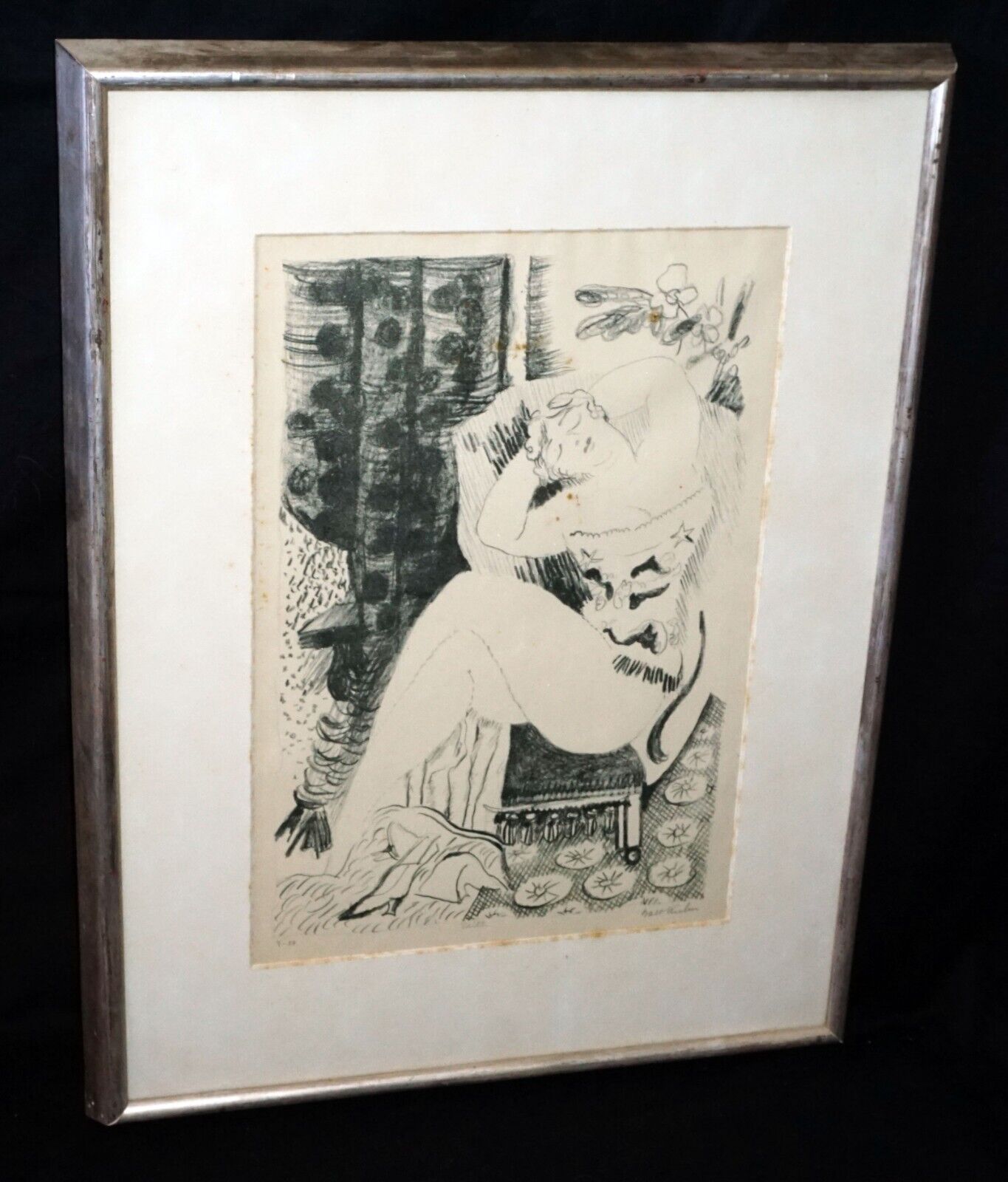 1925 US Litho Print 9/50 "Edith" by Walt Francis (Walter) Kuhn (1877-1949)(PaR)