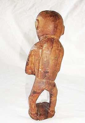 Central New Guinea Dani Tribe Wood Carving Pregnant Woman Motif (Eic)