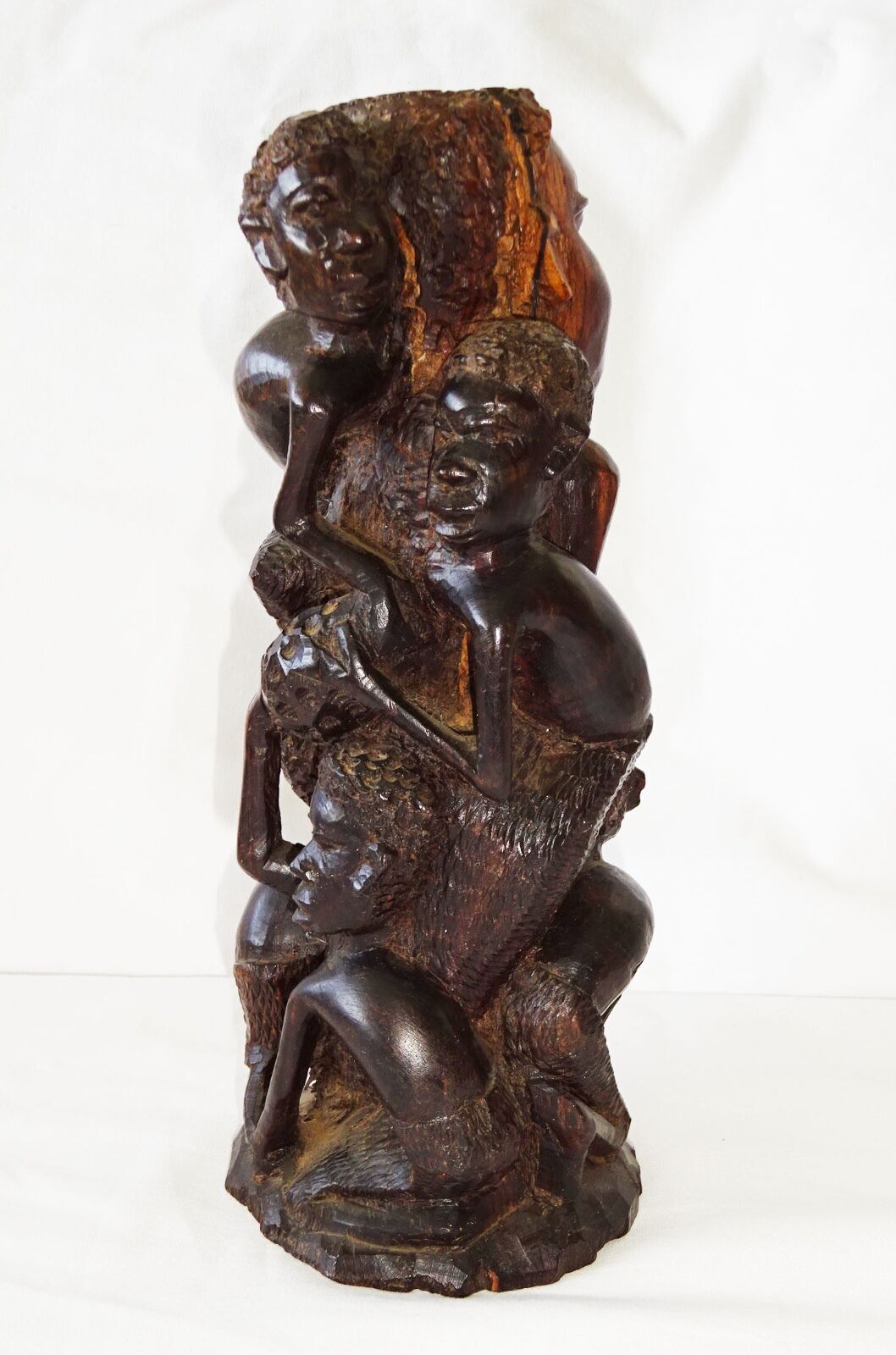 1980 African Kenya Masai Tribe Hardwood Carved Ancestral Figure (Eic)