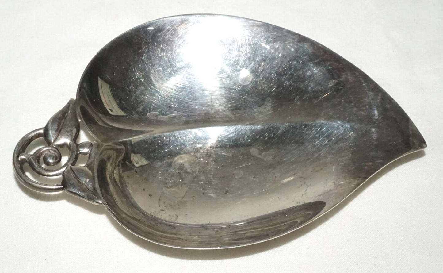 Vtg Sterling 925 Silver Leaf Nut Dish Makers #22885 M Vintage Tiffany & Co (KoS)