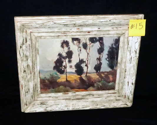 1960s California Impressionist Oil Painting "Trees" by William Dampier (HMA)