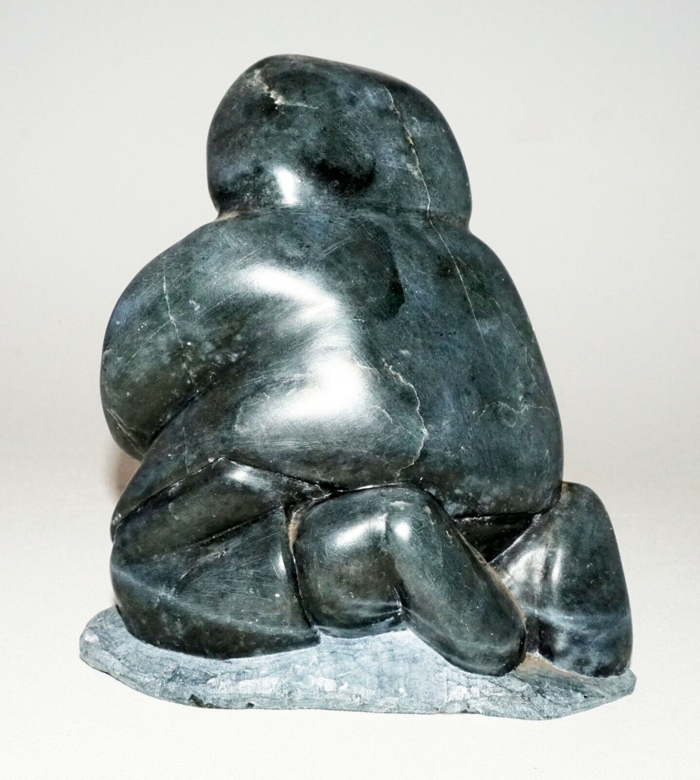 2002 Inuit Eskimo Stone Carved Figure Joanassie Omayualuk Inukjuak (b.1934)(CLB)