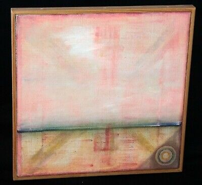 '16 Thai Modernist Oil Painting Mind Game #16 by Sanit Khewhok (born 1944)(Kay)