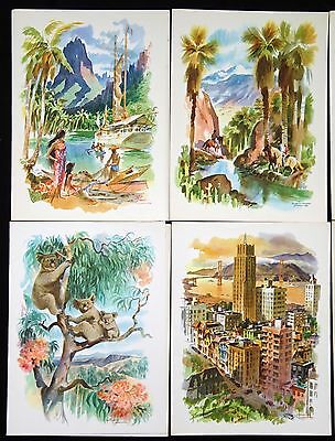 6x 1959 Hawaii Matson Shipping Line Menu Covers by L. Macouillard (Cra) Lot#3