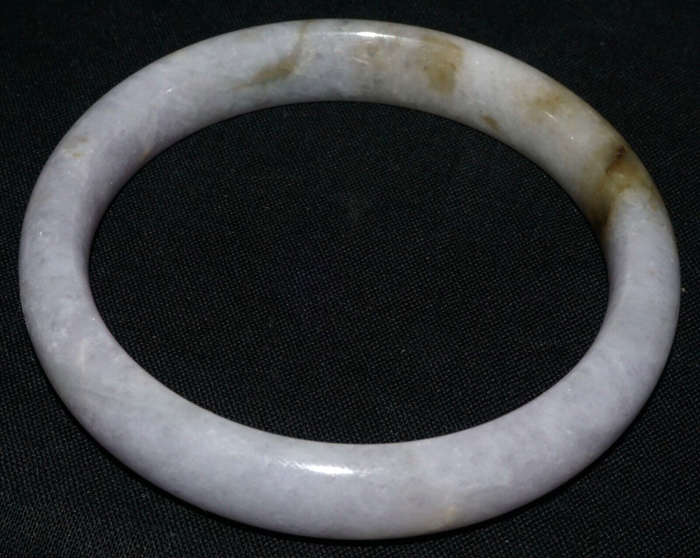 Vintage Chinese Natural Lavender Jade Bangle Bracelet 55mm Diameter (CoM)