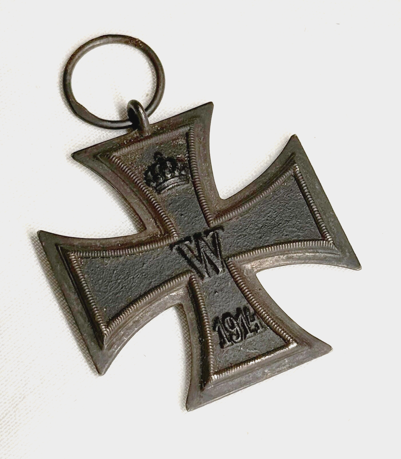 1914 German WW1 Iron Cross 2nd Class Military Metal -Maker KAG (FeP)