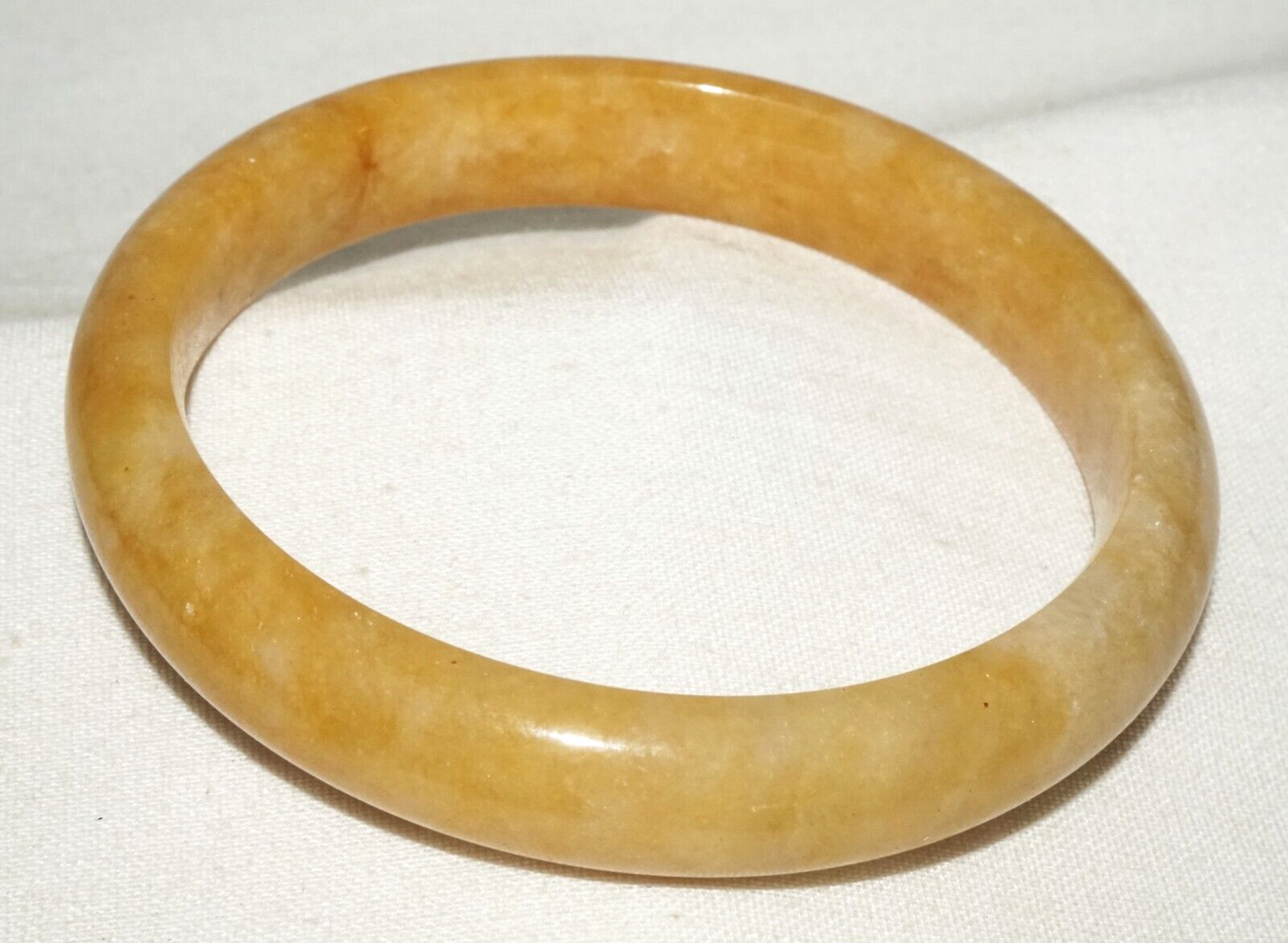 Vintage Chinese Attractive Yellow Jade Bangle Bracelet (InS)#L3