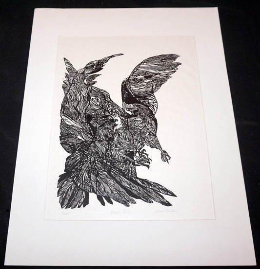 1960s New Jersey Print A.P. "Eagles" Jacob Landau (1917-2001)(Mod)