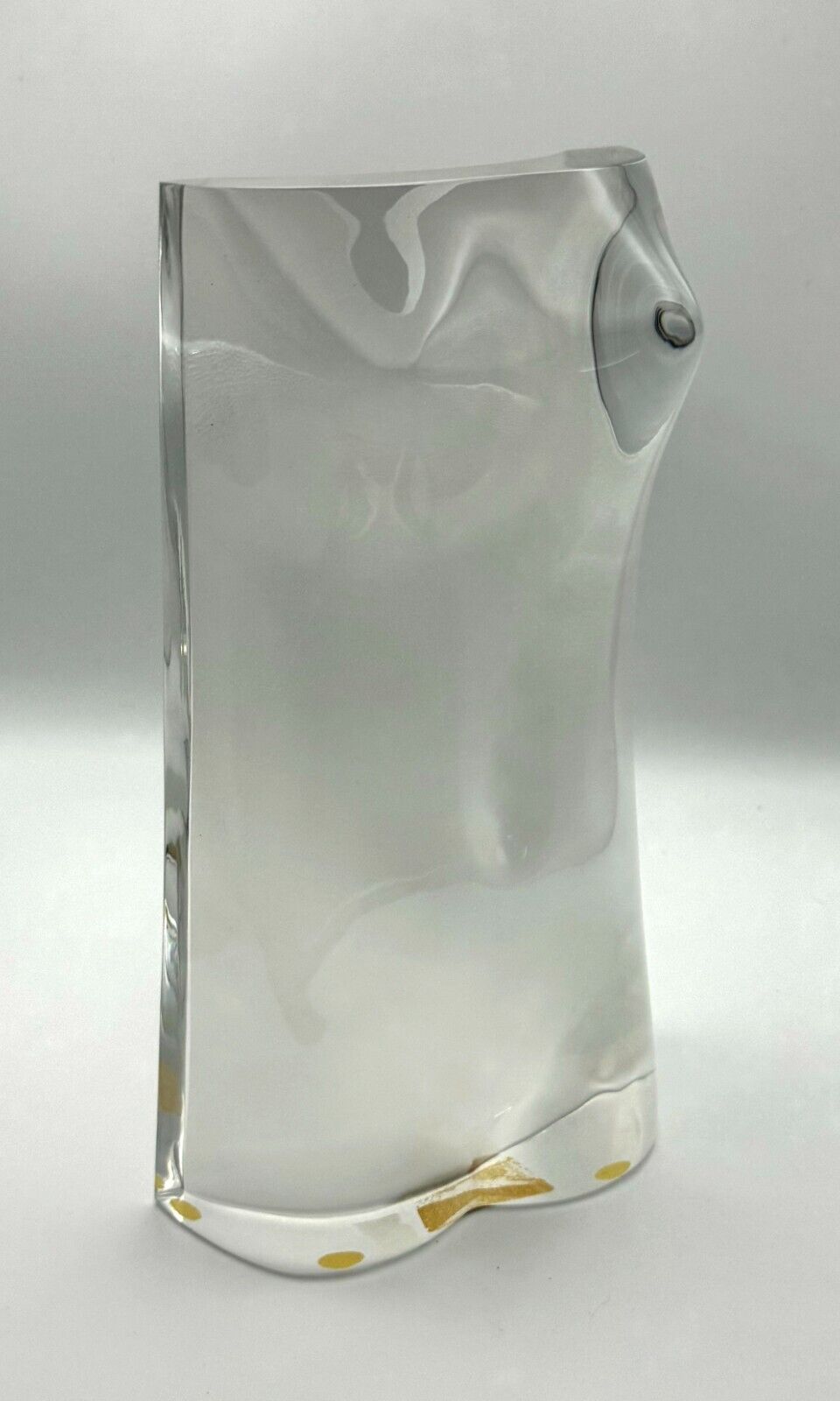 Vintage French Baccarat Crystal Model of a Torso (AHB)