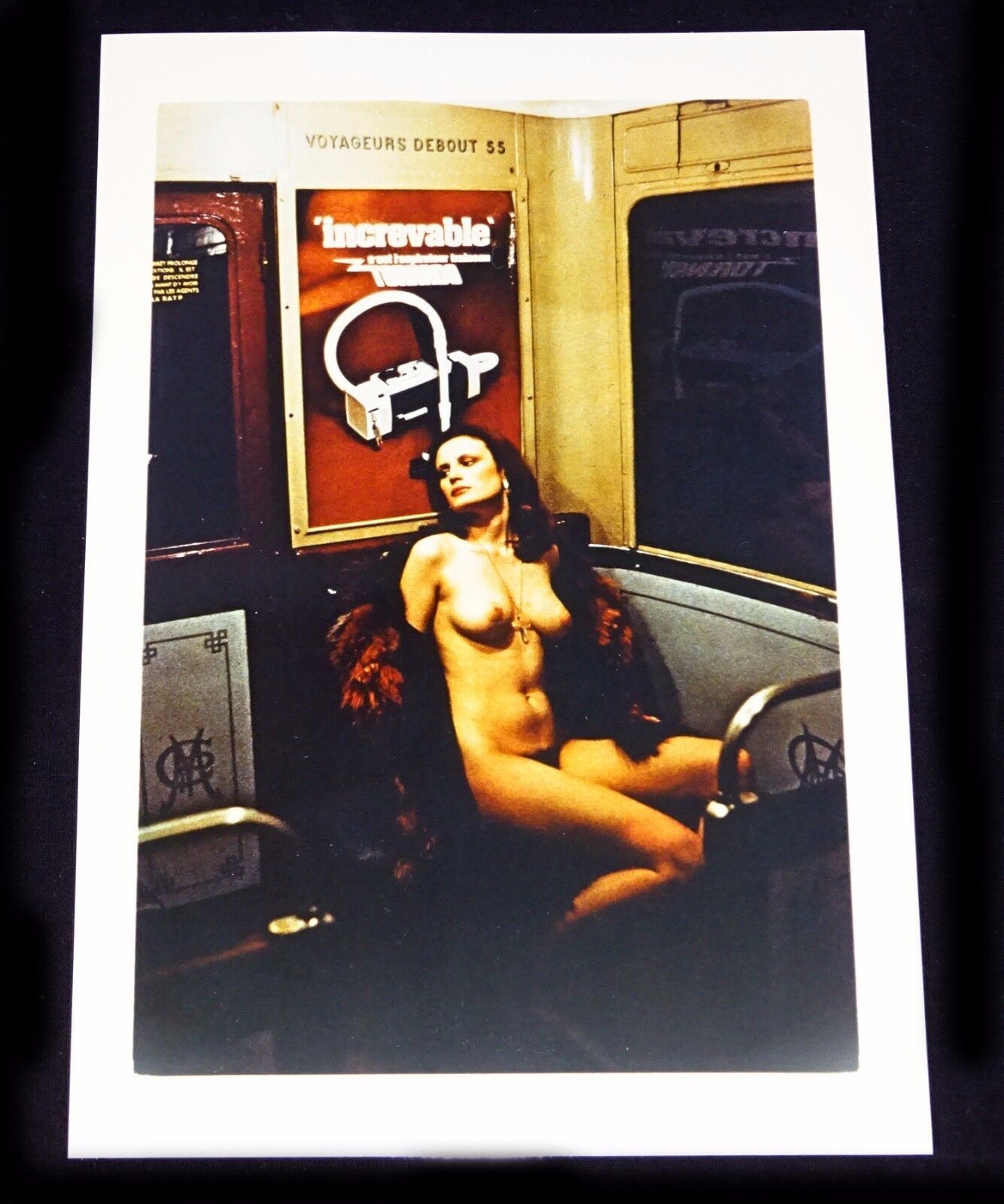 1974 US/French Color Photo "In the Metro for Oui" by Helmut Newton SYGMA (Yir)