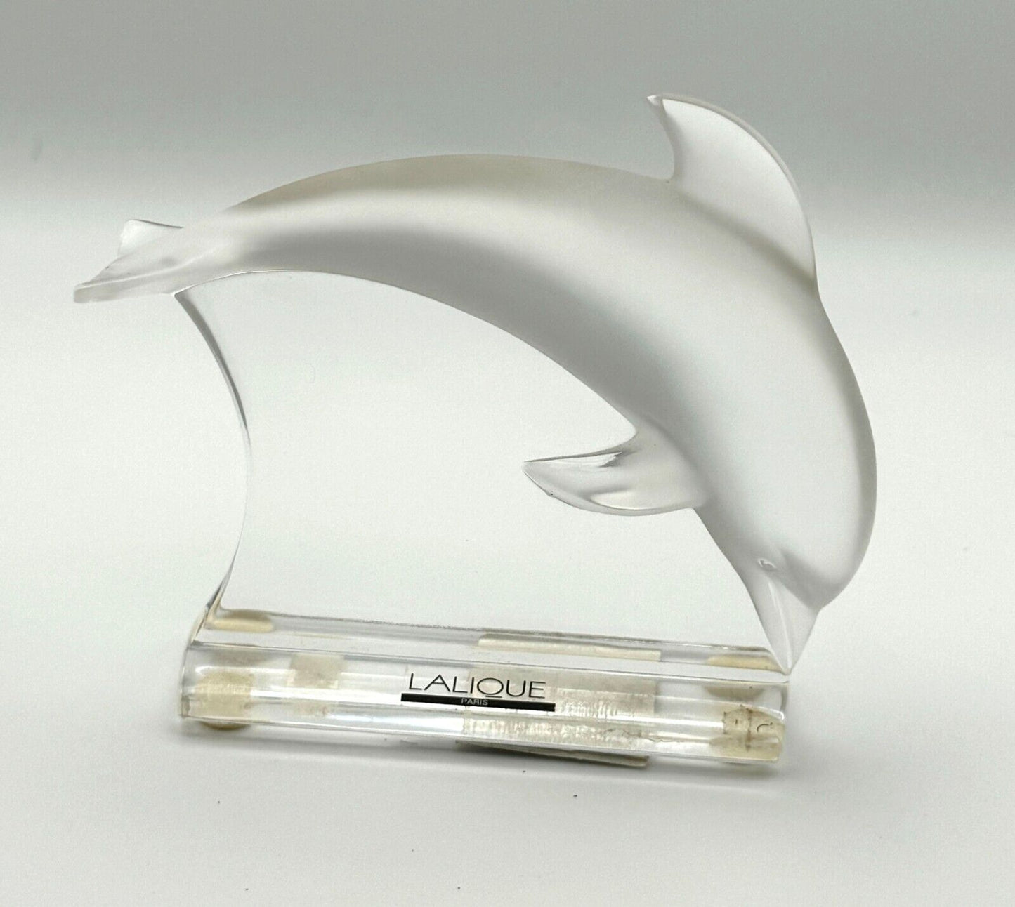 Vintage French Lalique Dolphin Figurine (InS)