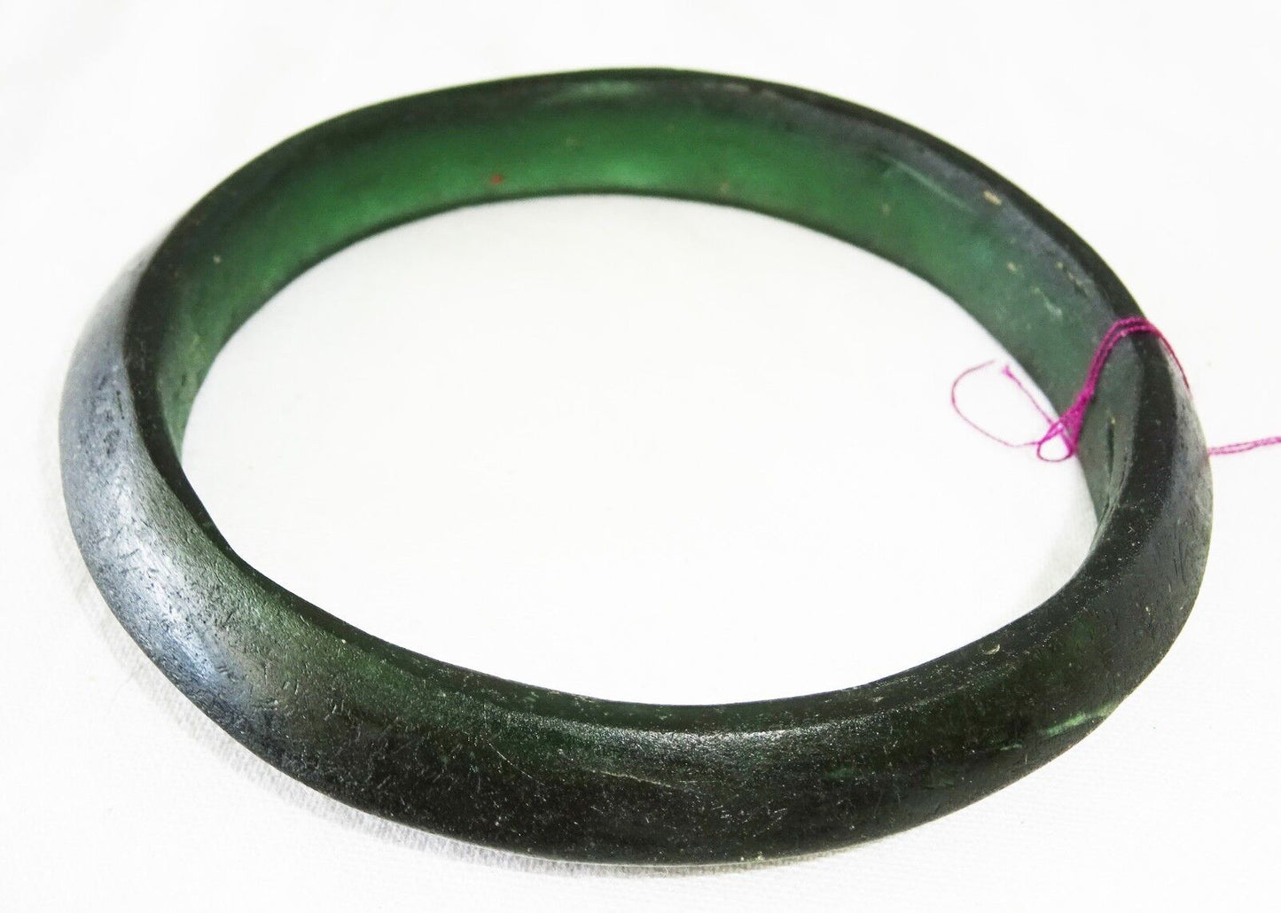 1500BC Prehistoric Thai Lop Buri Green Glass Bangle Bracelet Excavated (Mil) 2nd