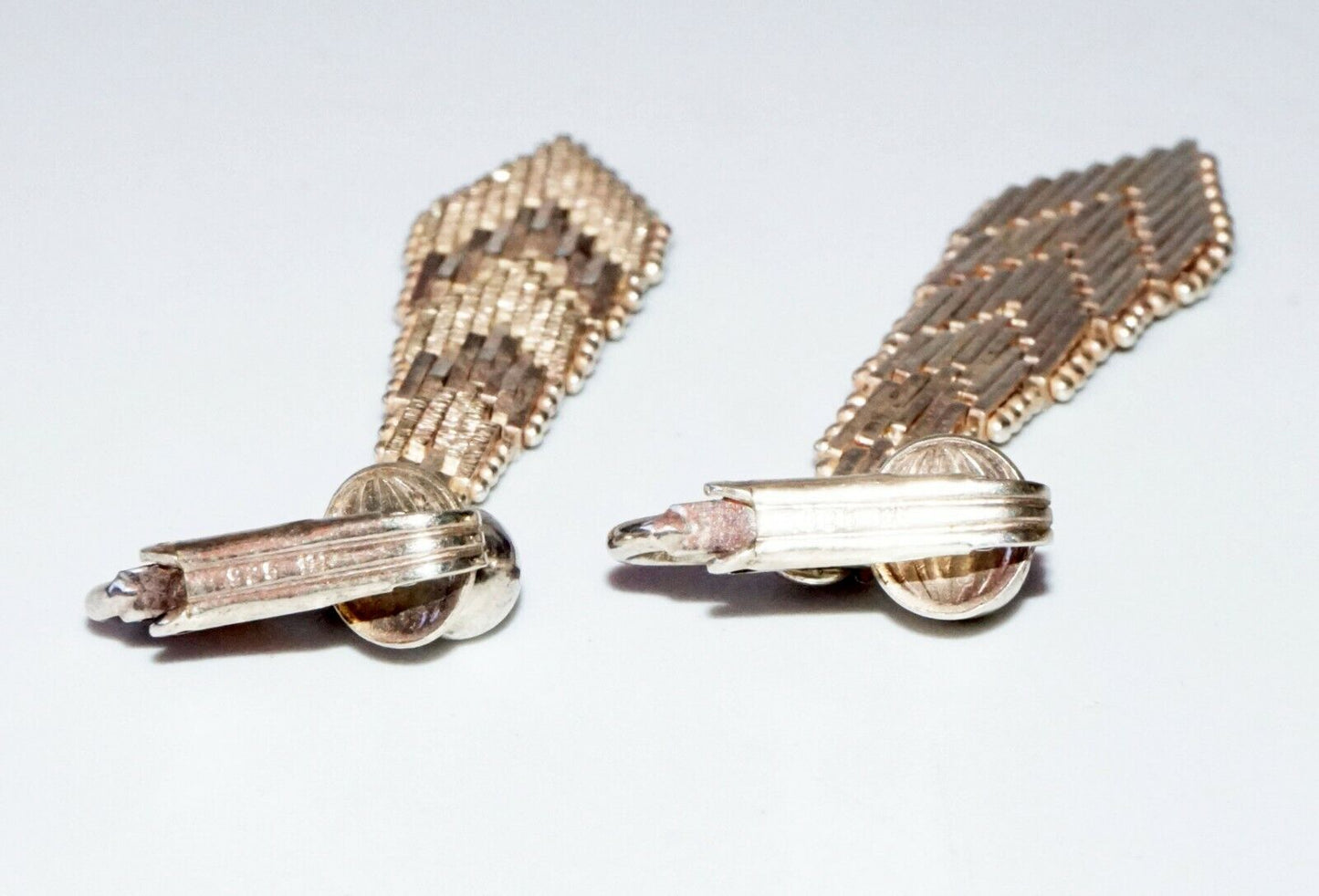 3x Vintage Pair US/Mexico Sterling Silver Clip Back Earrings (***) 22