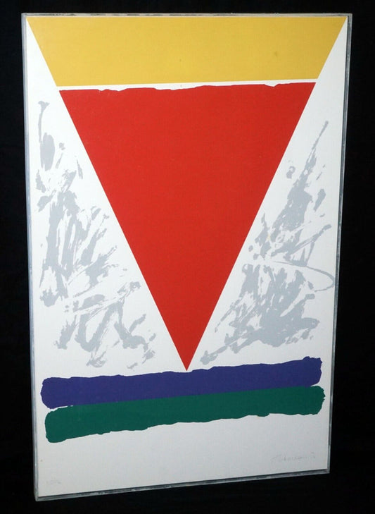 1970 US Framed Color Litho Print 28/92 by Alexander Liberman (1912-1999) (PaR)