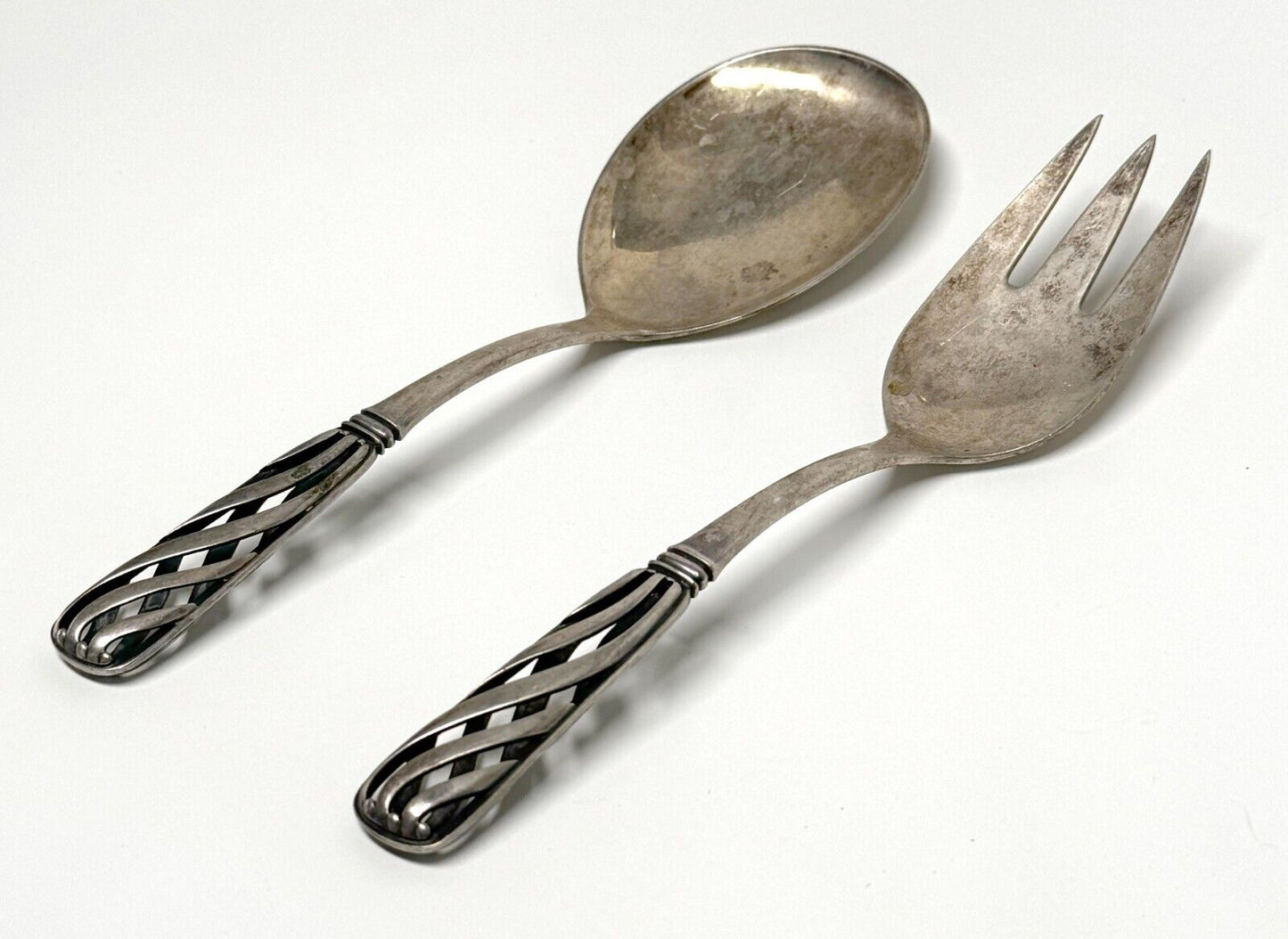 Vintage Danish Silver Serving Set- Spoon & Fork by Cohr (MaC)