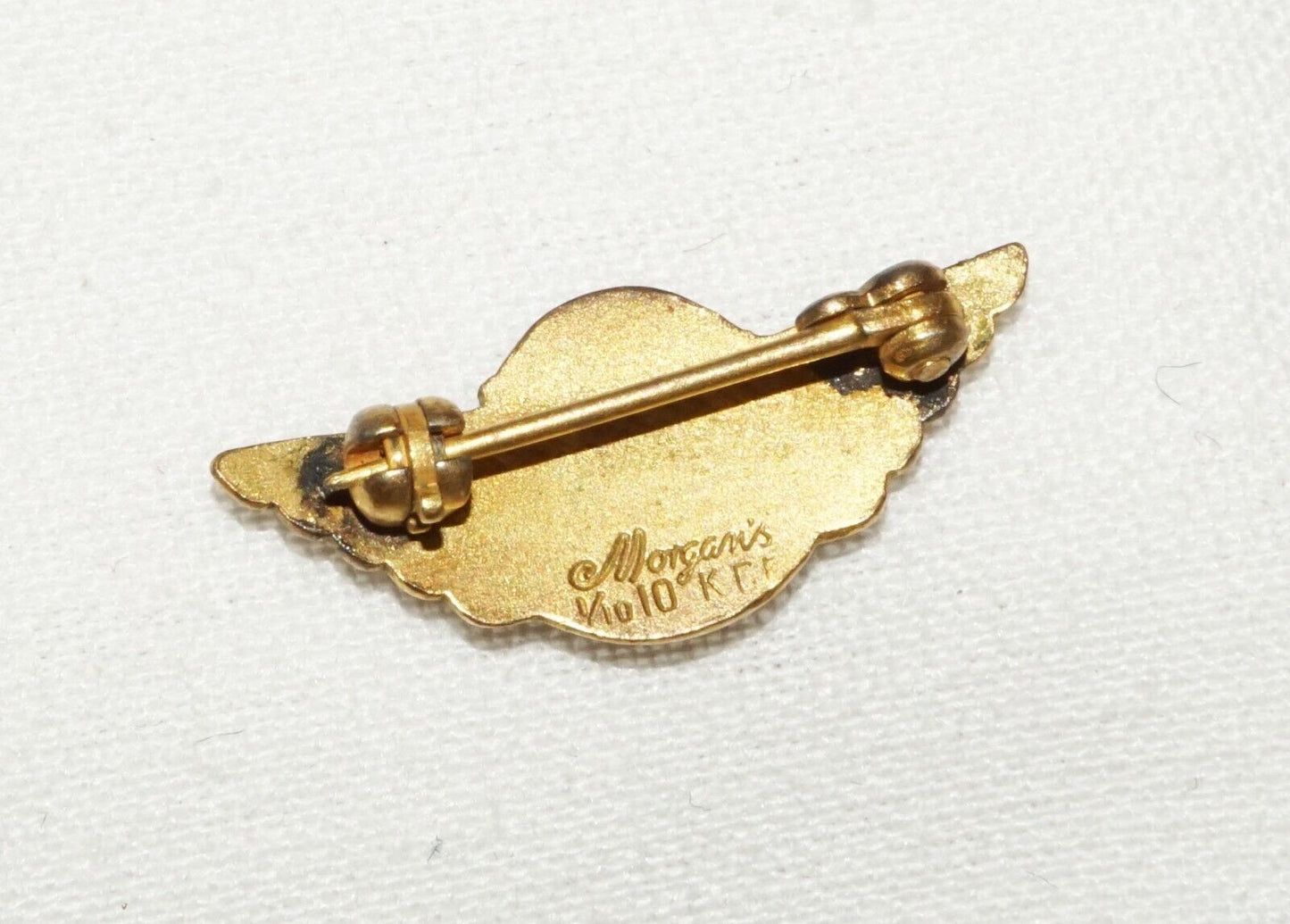 Vintage US 10K Gold Plated 100,000 Mile Pin from United Airlines (ChR)