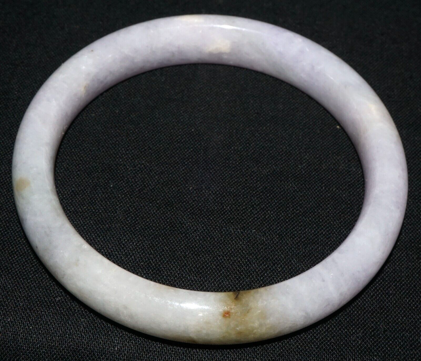 Vintage Chinese Natural Lavender Jade Bangle Bracelet 55mm Diameter (CoM)