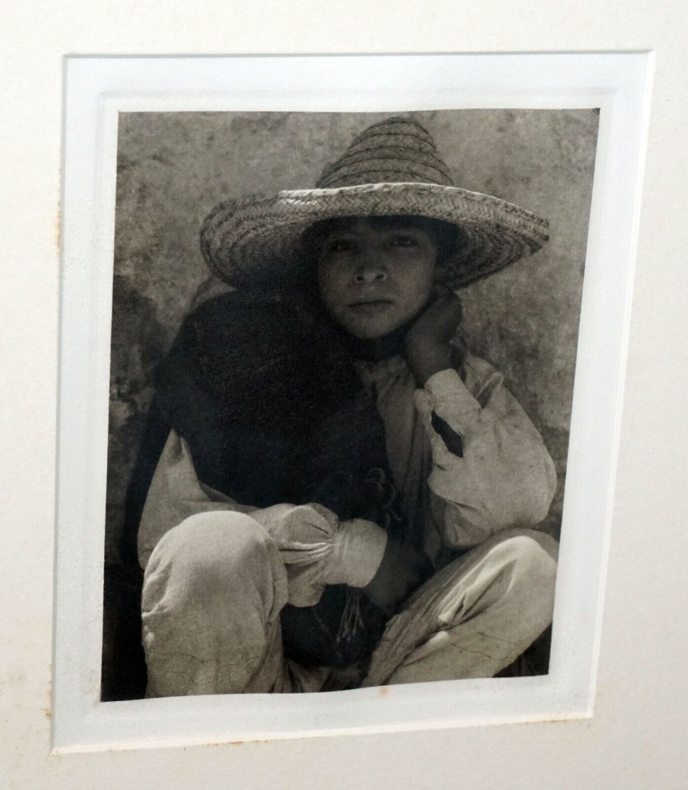 1933 US Framed Photogravure "Boy Hidalgo" by Paul Strand (1890-1976)(PaR)