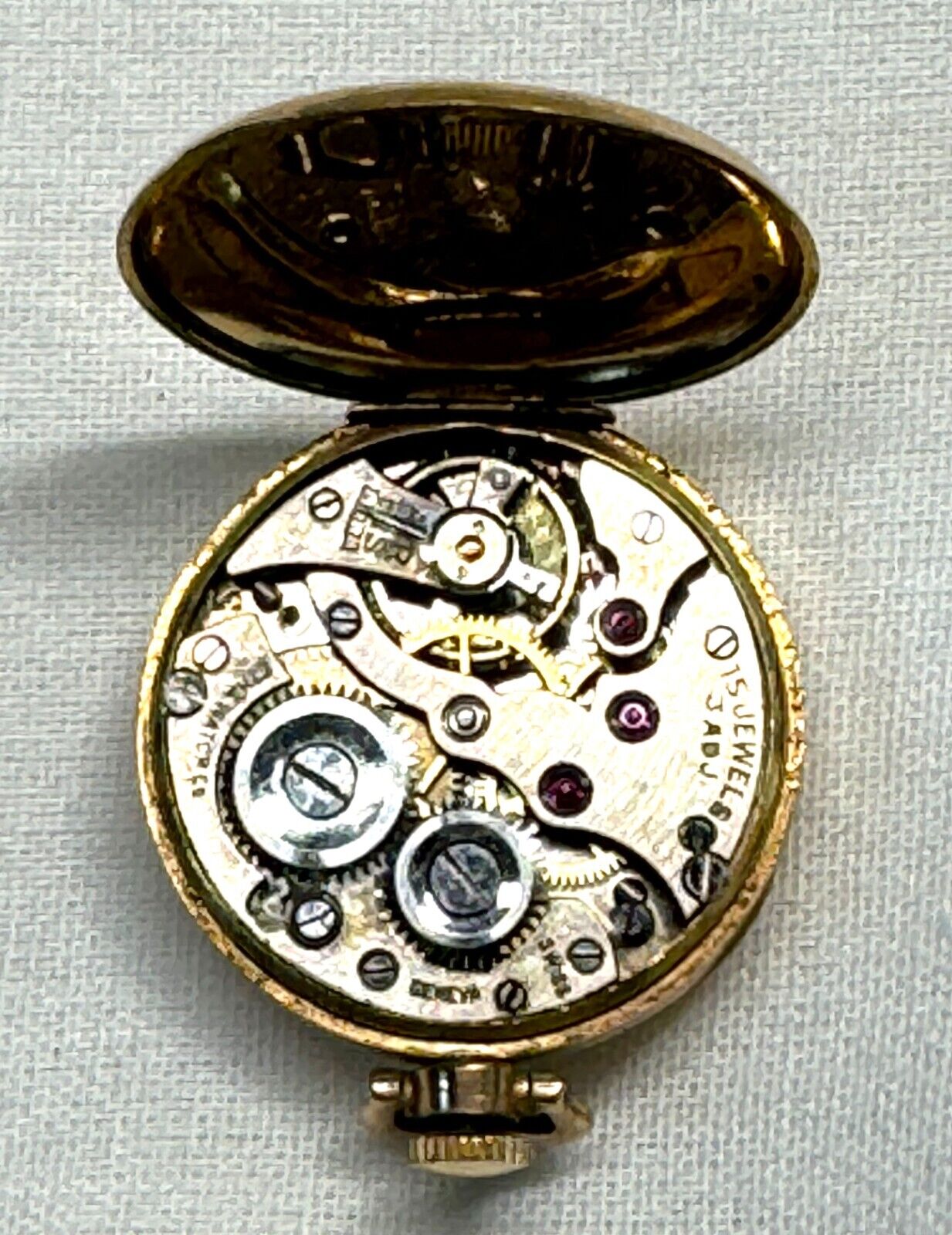 US Made B&B Royal Ladies Gold Filled Pendant/Pocket Watch 15 Jewels (QuC)