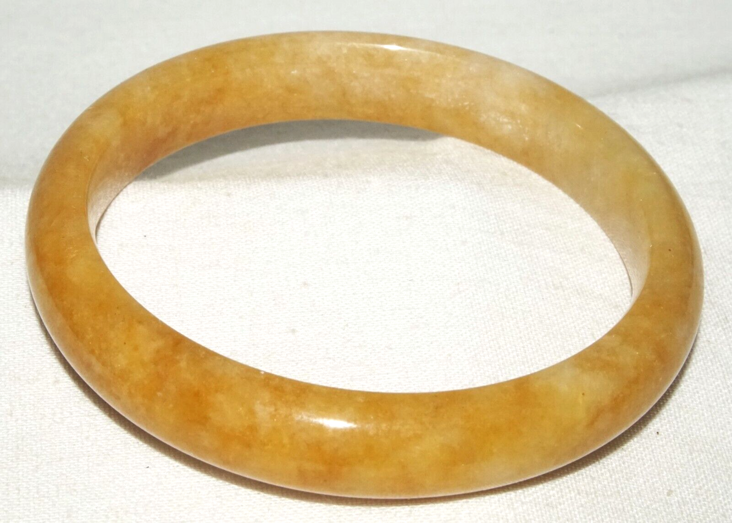 Vintage Chinese Attractive Yellow Jade Bangle Bracelet (InS)#L3