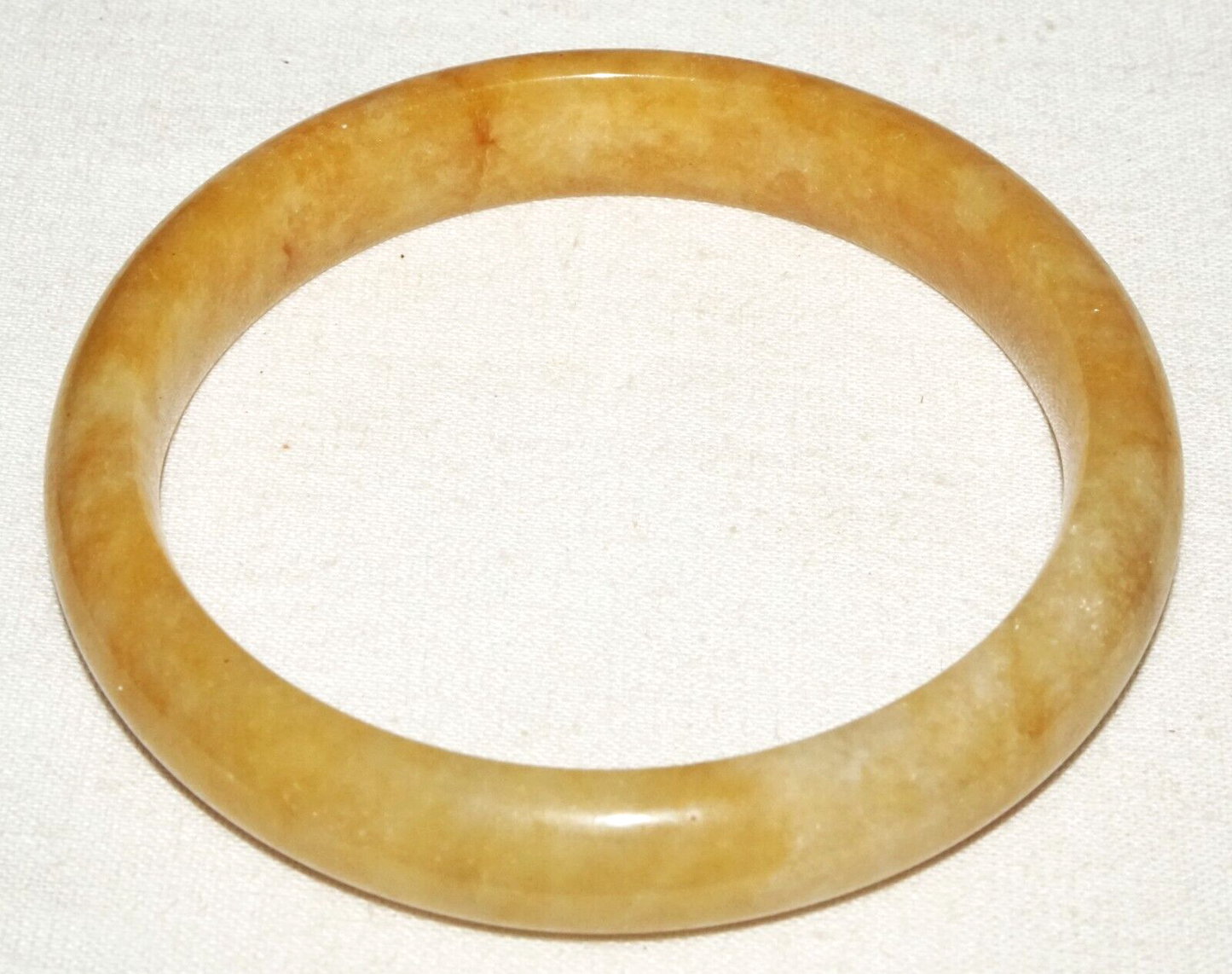 Vintage Chinese Attractive Yellow Jade Bangle Bracelet (InS)#L3