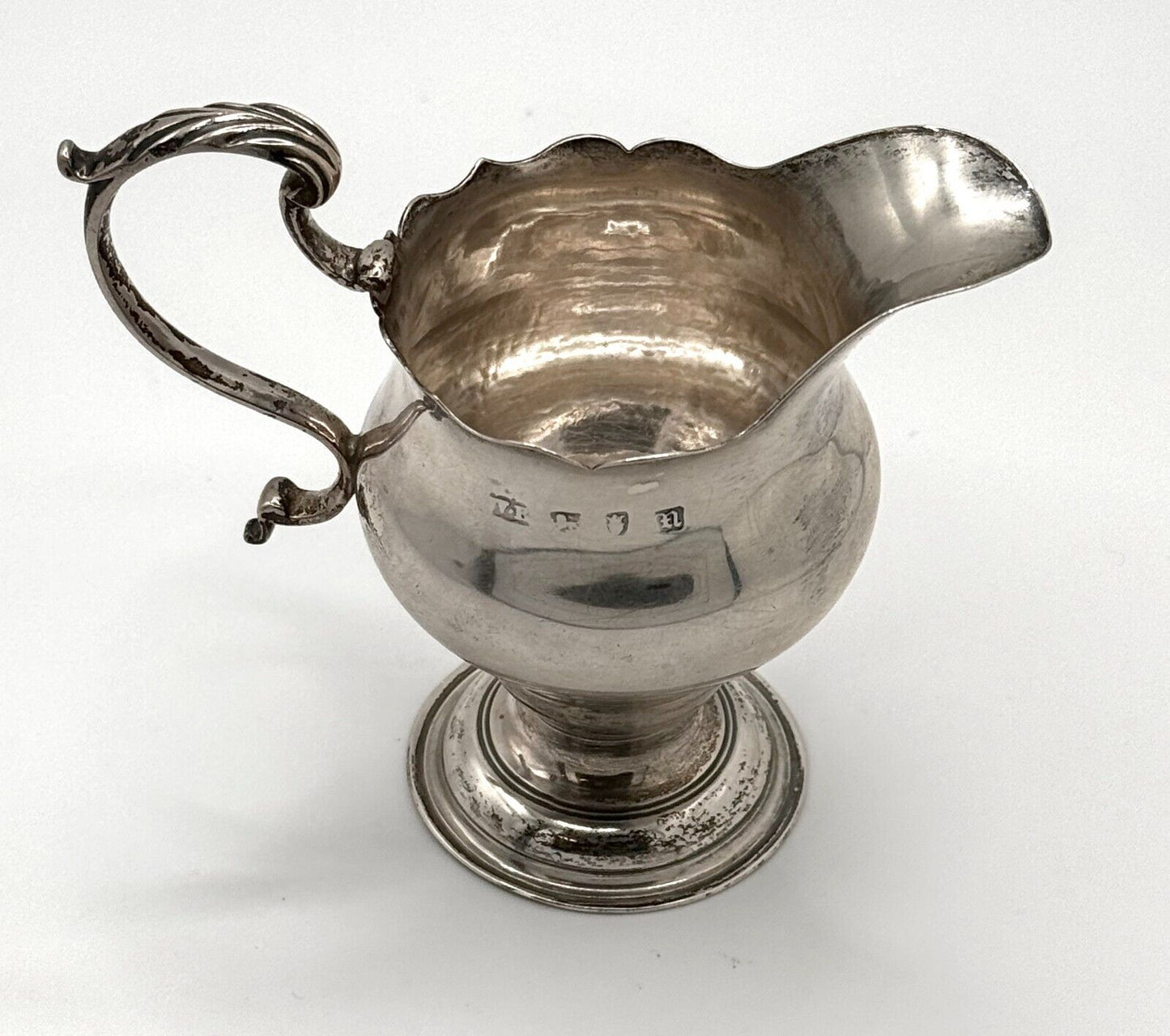 1767 UK London Sterling Silver Creamer by Walter Brind (WeP)