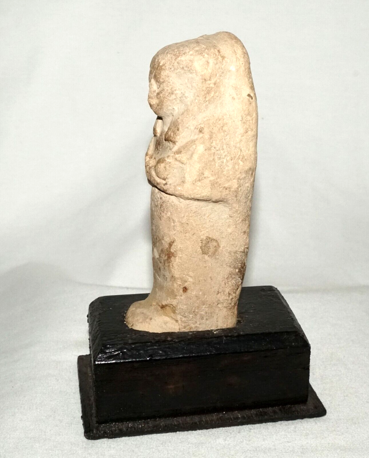 1000BC Egyptian Ushabti Clay Figure on Stand Luxor, Nile 20th Dynasty (RoT)