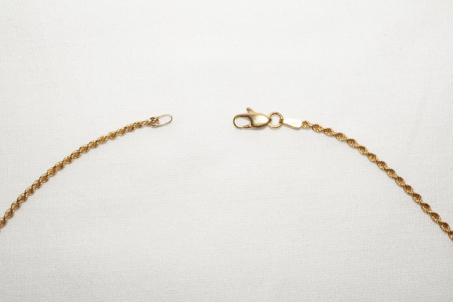 Vintage 18k Yellow Gold Twisted Rope Chain Necklace 19 in. (WtG) 6.1