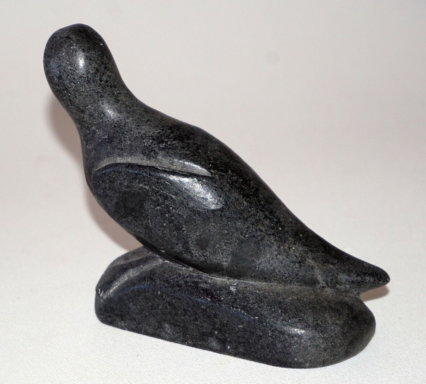 1984 Eskimo Stone Carved Bird Albatross Sculpture Canada Eskimo Esquimaux (Kor)