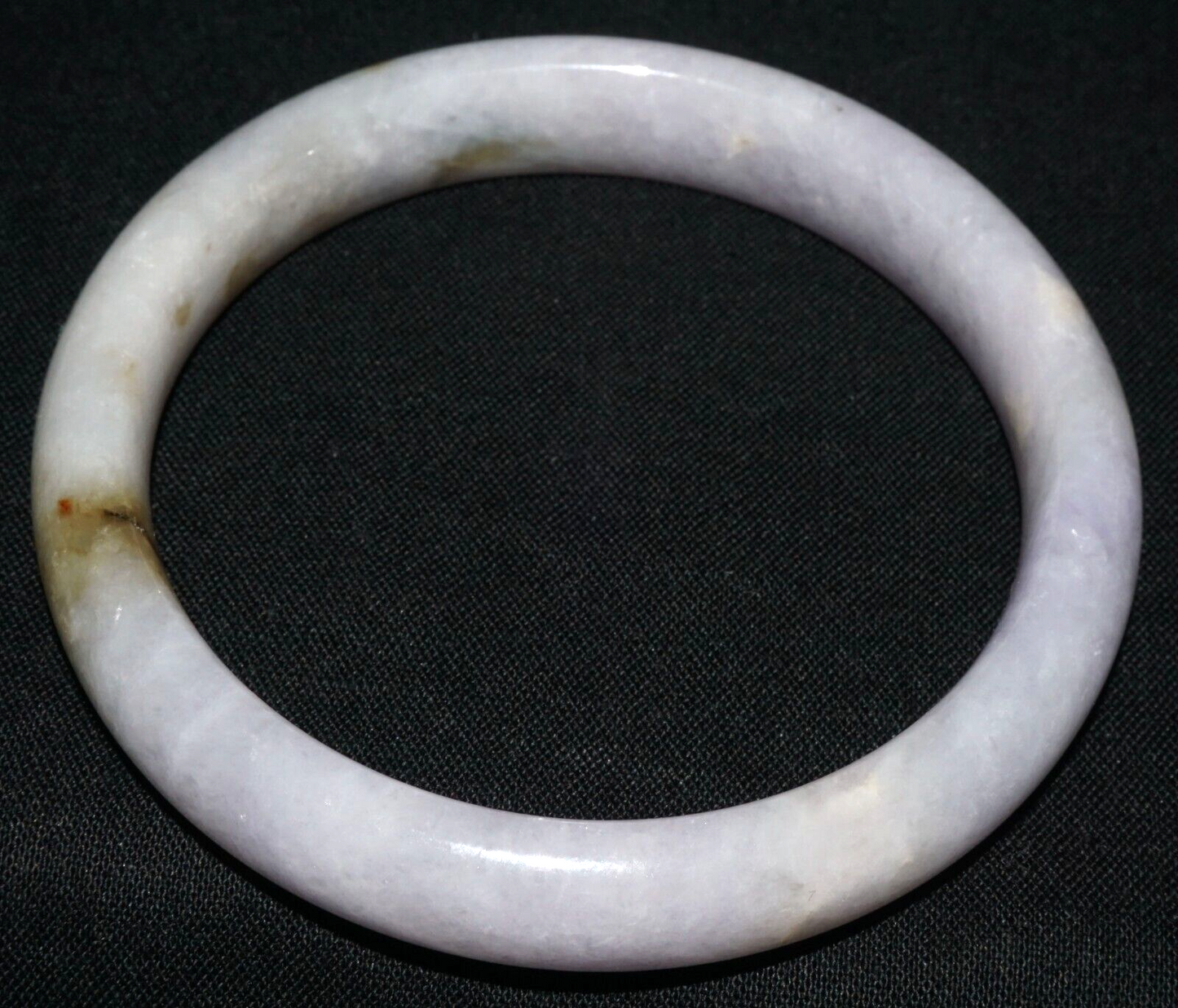 Vintage Chinese Natural Lavender Jade Bangle Bracelet 55mm Diameter (CoM)