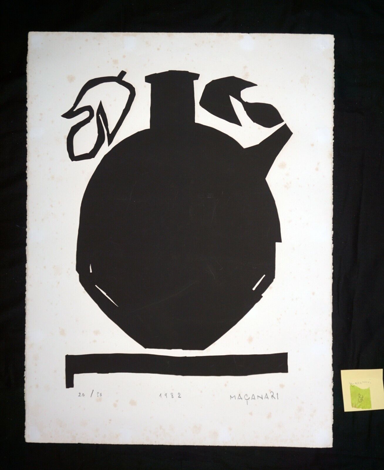 1982 Japanese Print 20/50 Abstract Still Life by Masanari Murai (1905-1999)(Hic)