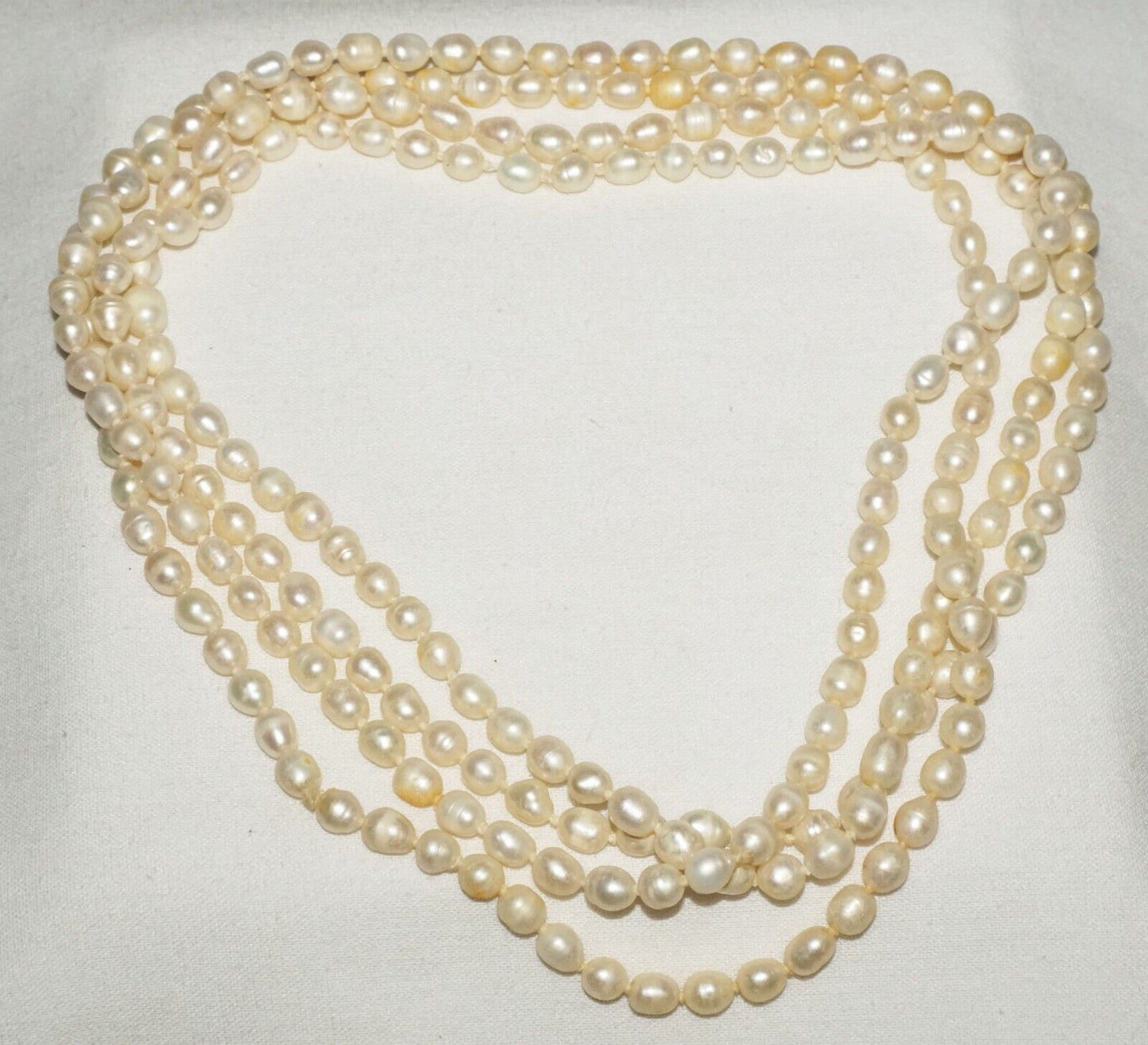 Vintage Baroque Pearl Necklace 62" no Clasp (FeD)#2