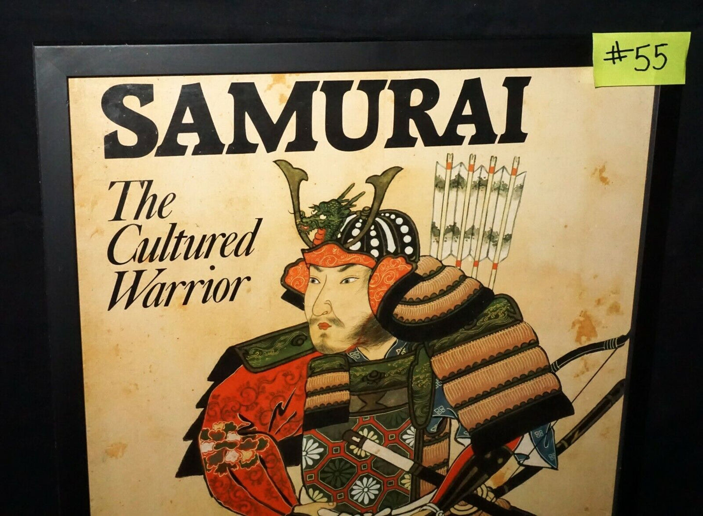 1984 Canada Framed Poster Samurai the Cultured Warrior Art Gallery Victoria(***)