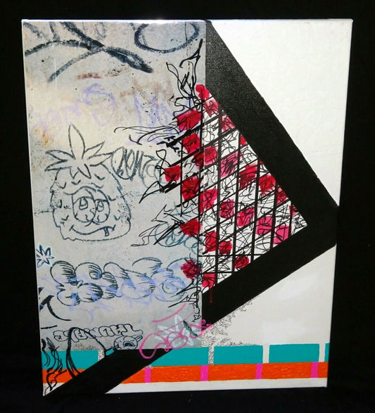 Hawaii Acrylic Mixed Media Painting No Graffiti Honolulu by Jerome Wallace (WaJ)