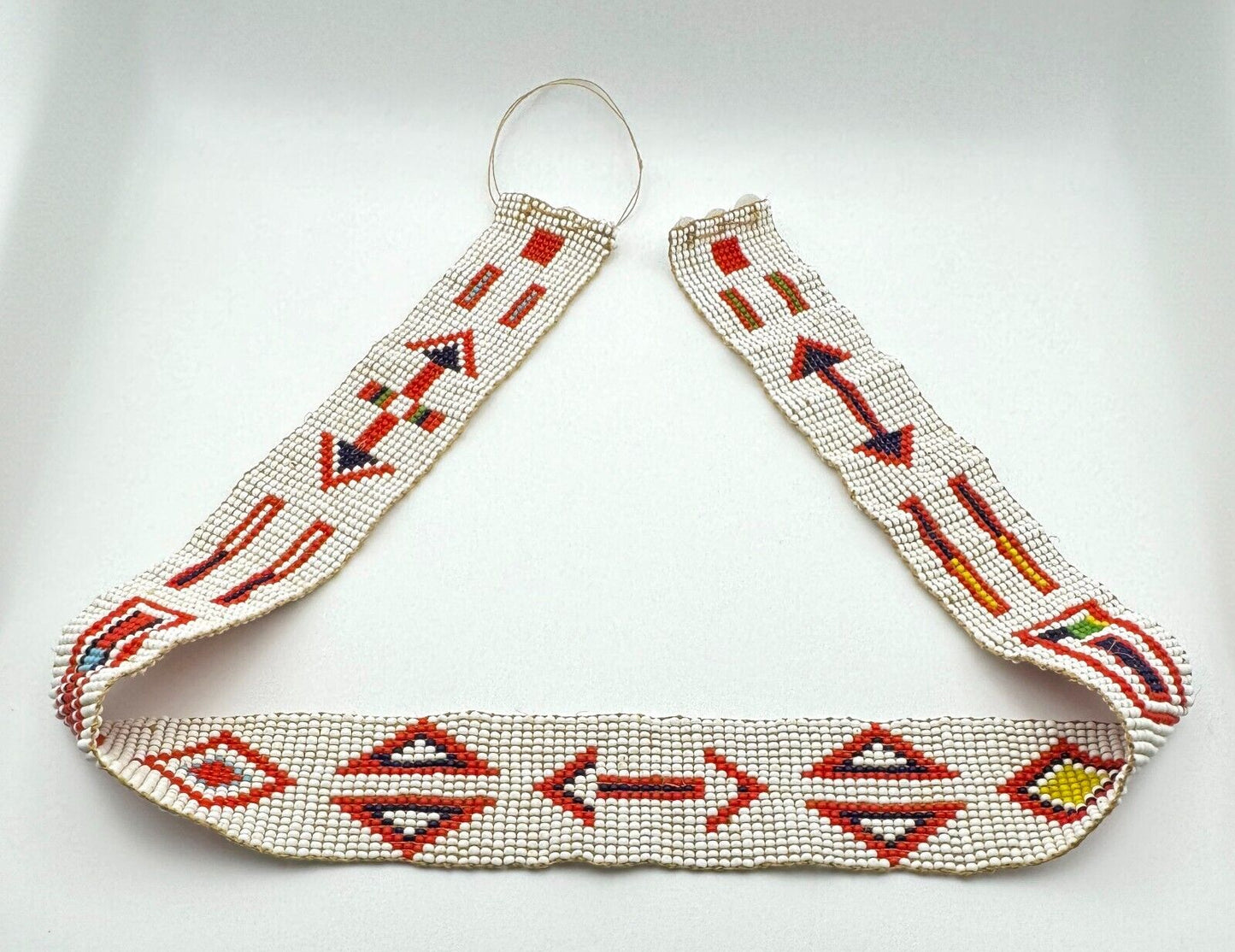 Vintage Circa 1973 Kenyan Maasai Glass Bead Belt (MiM)