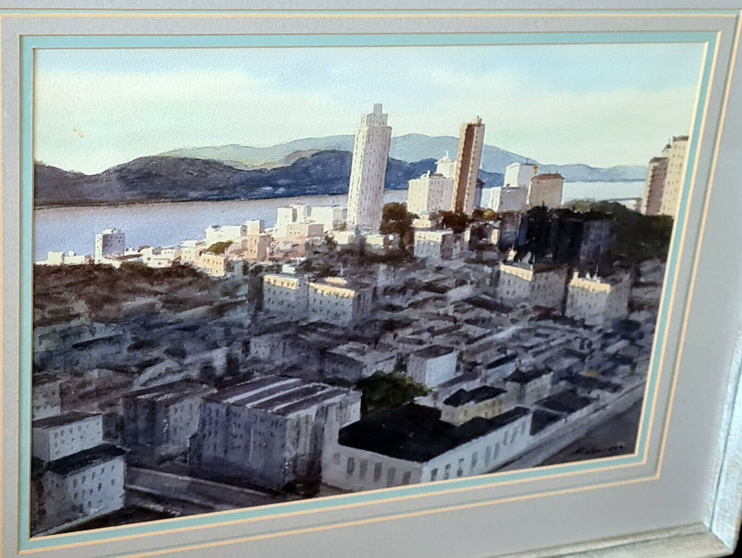 '69 US Watercolor Painting San Francisco Charles Ross Kinghan (1895-1984)(KiA)