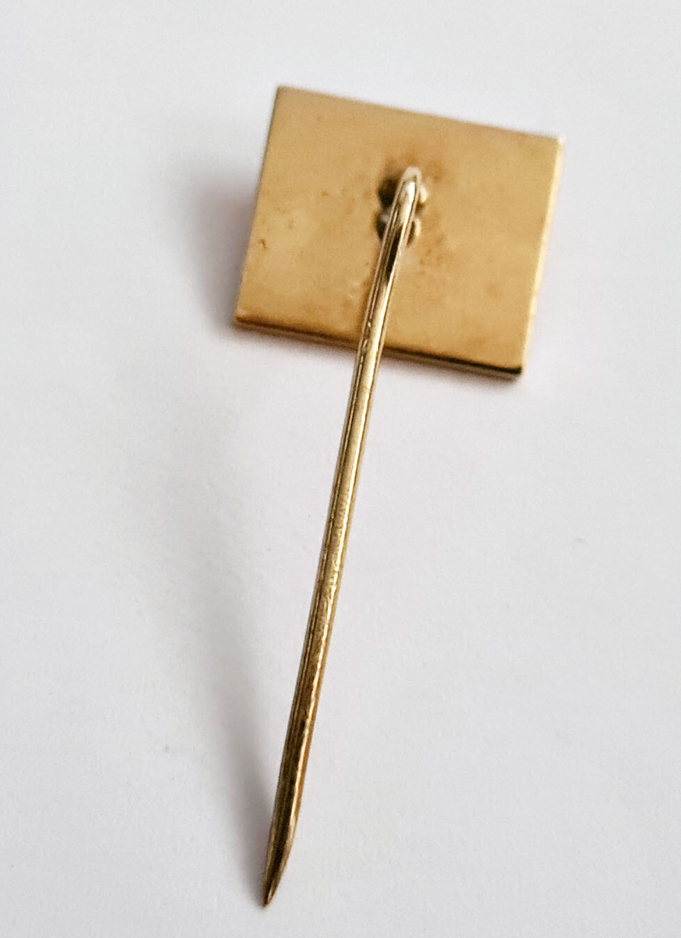 Antique 14k Yellow Gold Pin w. Diamond Accent 0.17ct.  (PiC)