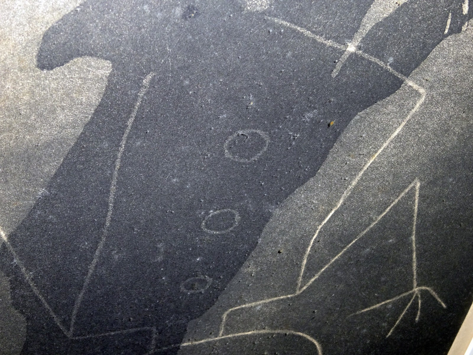 1969 US Etching Aquatint Print AP "Boy Drawing w Chalk"  by Ben K.illegible(***)