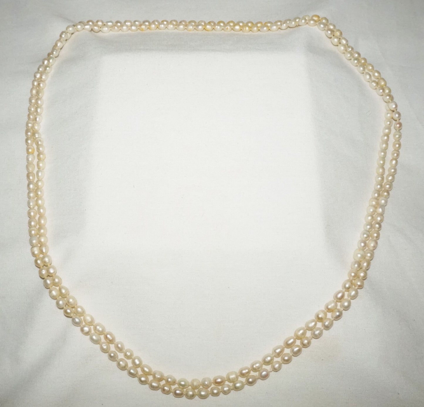 Vintage Baroque Pearl Necklace 62" no Clasp  (FeD)#2