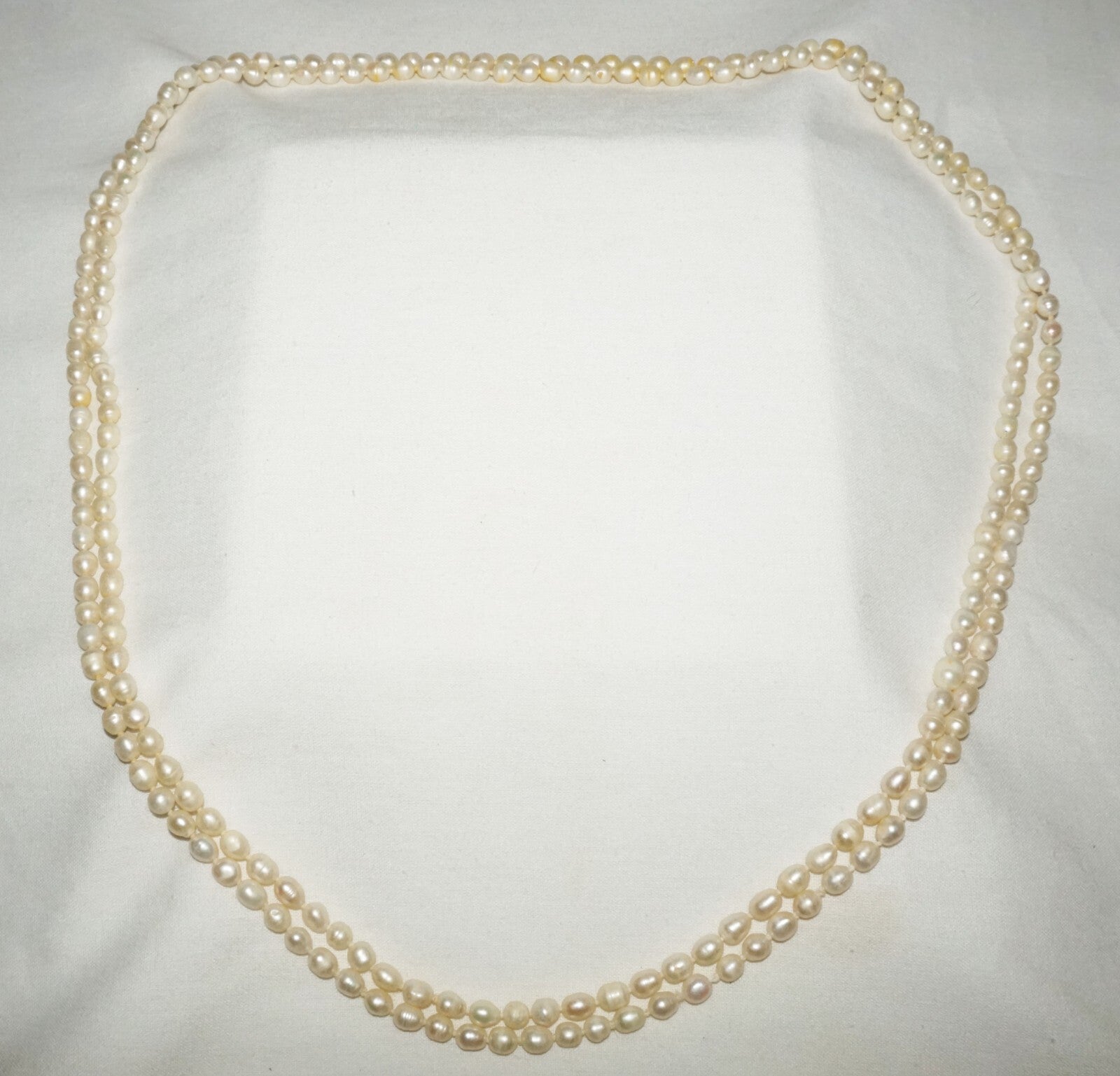 Vintage Baroque Pearl Necklace 62" no Clasp  (FeD)#2