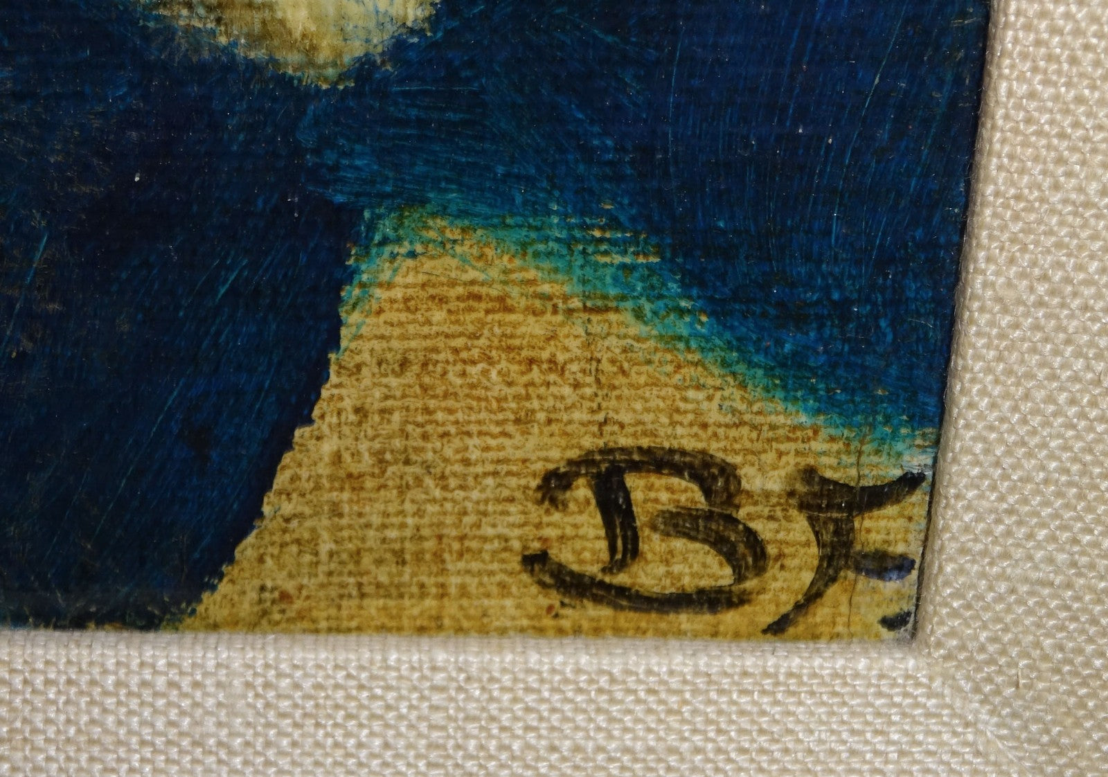 1975 French Oil Painting "Harlequin" by BF Bernard Fouilloux  (Mat)