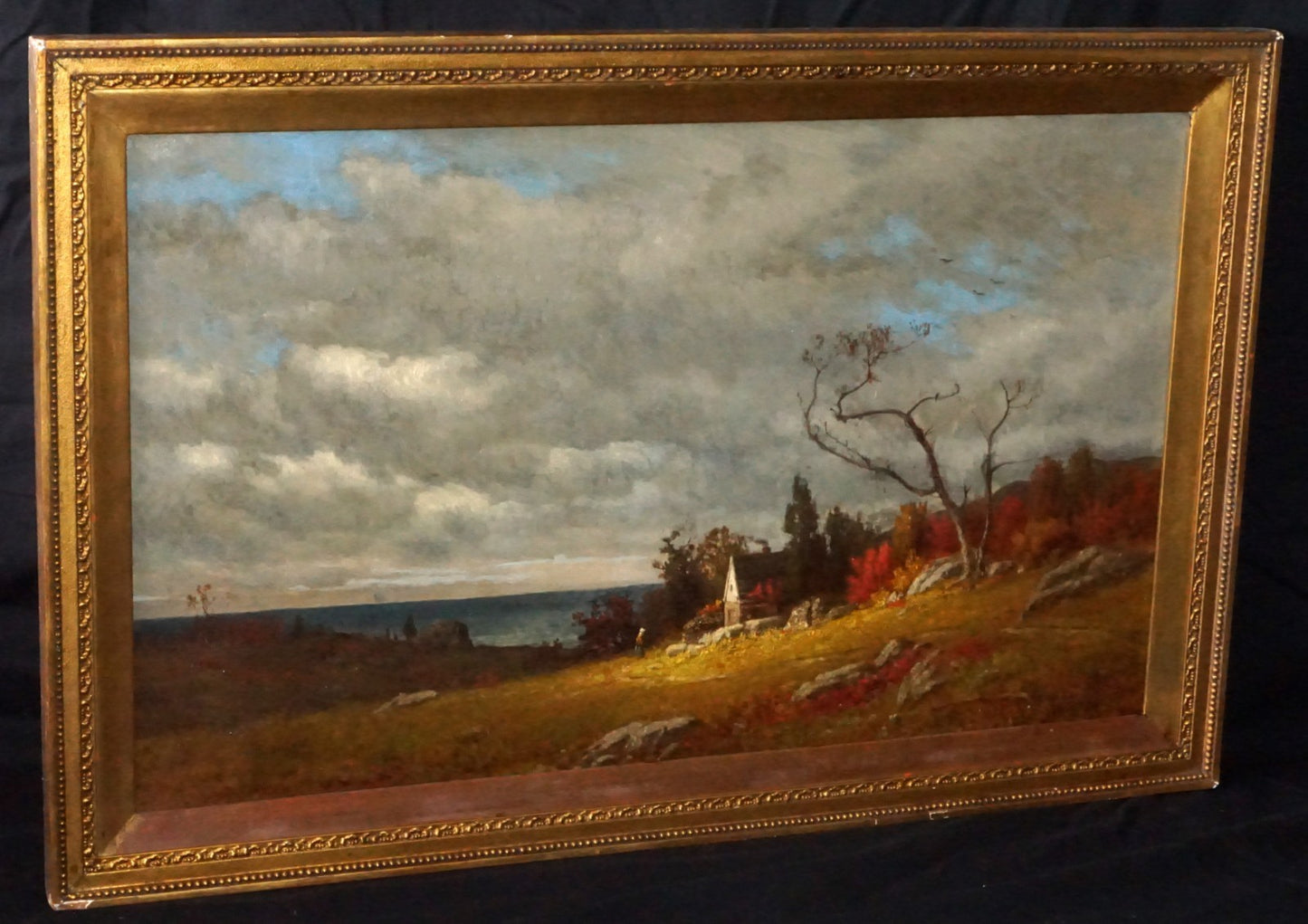 19C American East Coast Oil Painting by James Renwick Brevoort (1832-1918)(===)