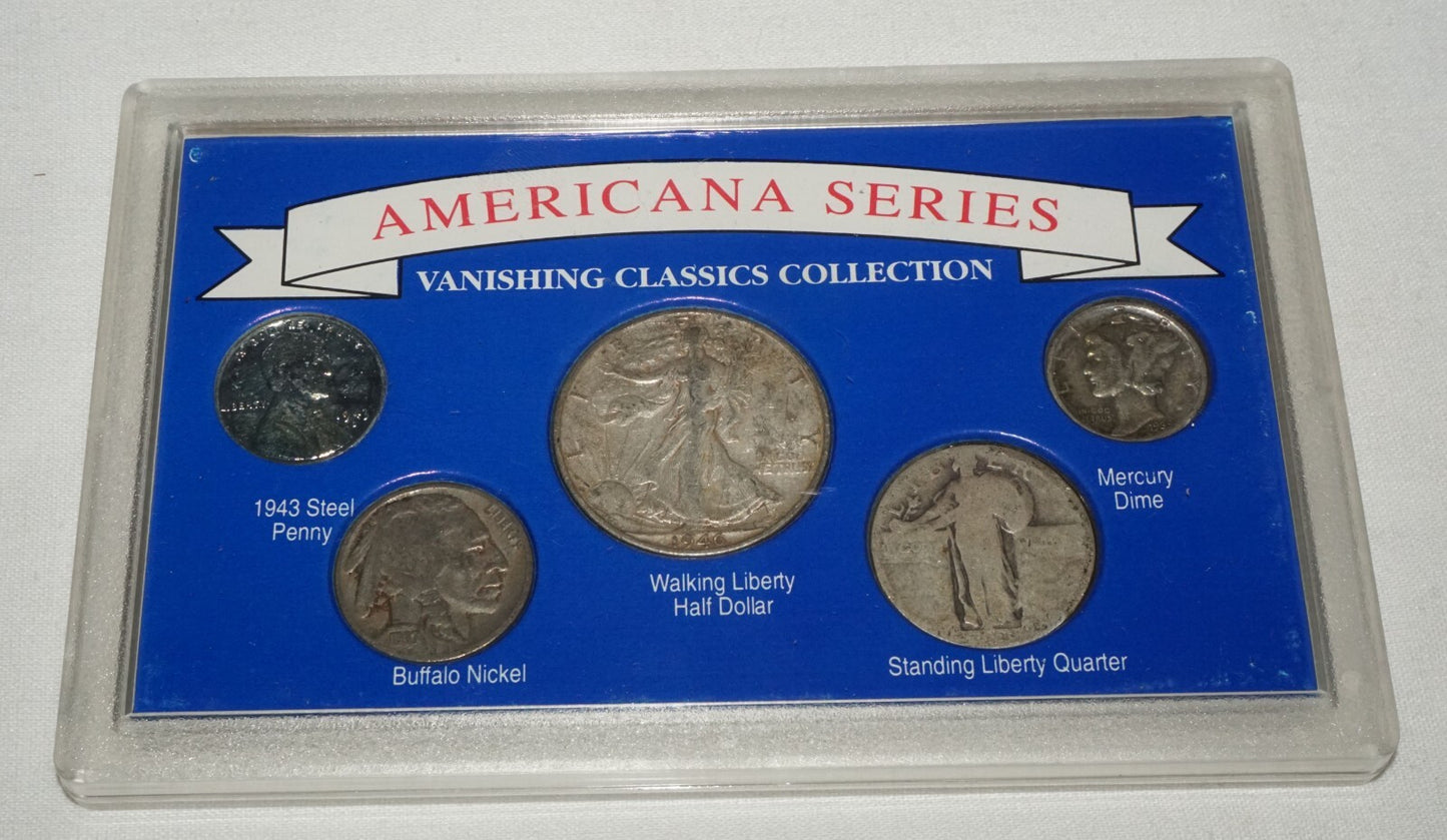 US 5 Coin Set Americana Series "Vanishing Classics Collection"  in Case (KiL)
