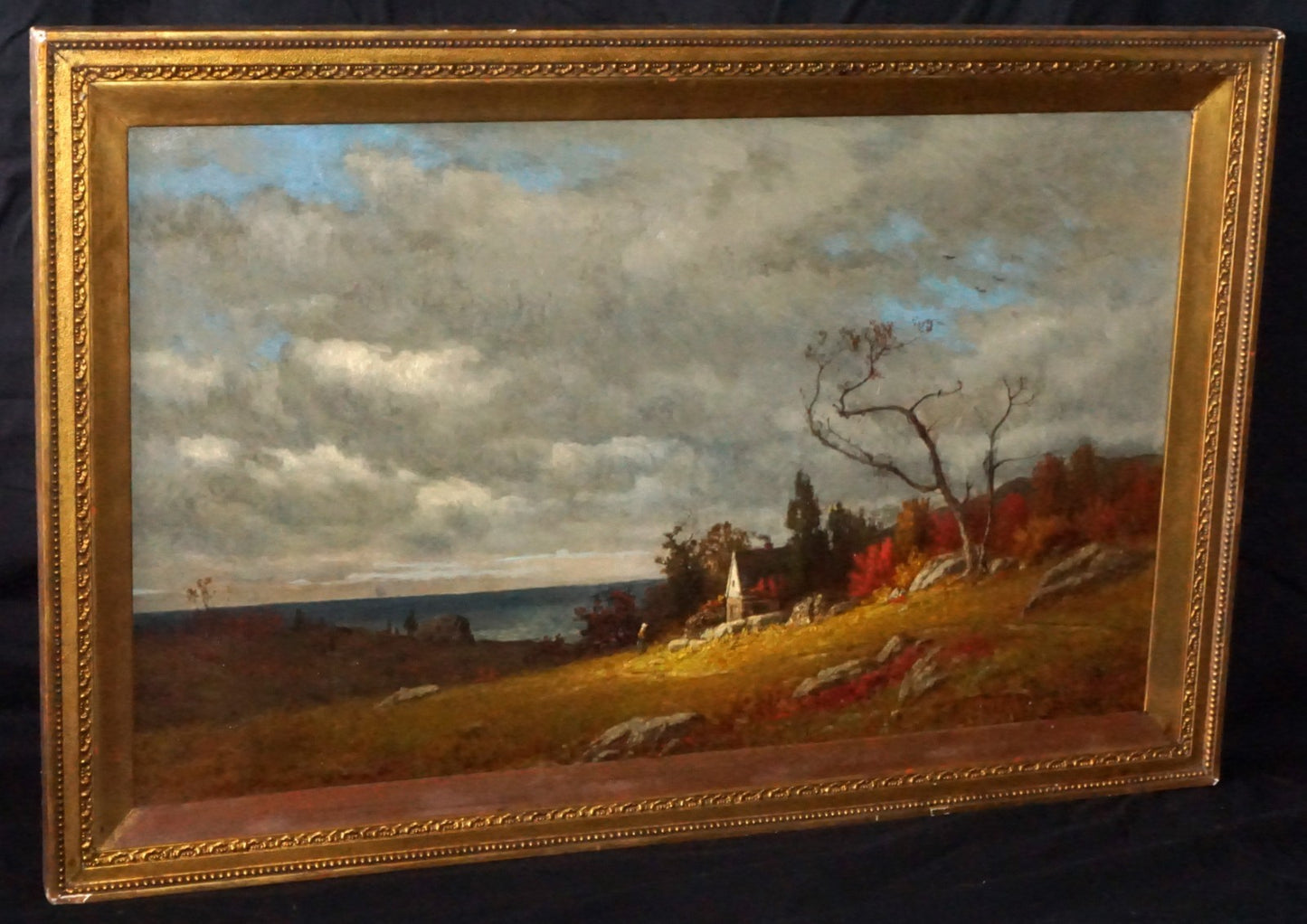19C American East Coast Oil Painting by James Renwick Brevoort (1832-1918)(===)